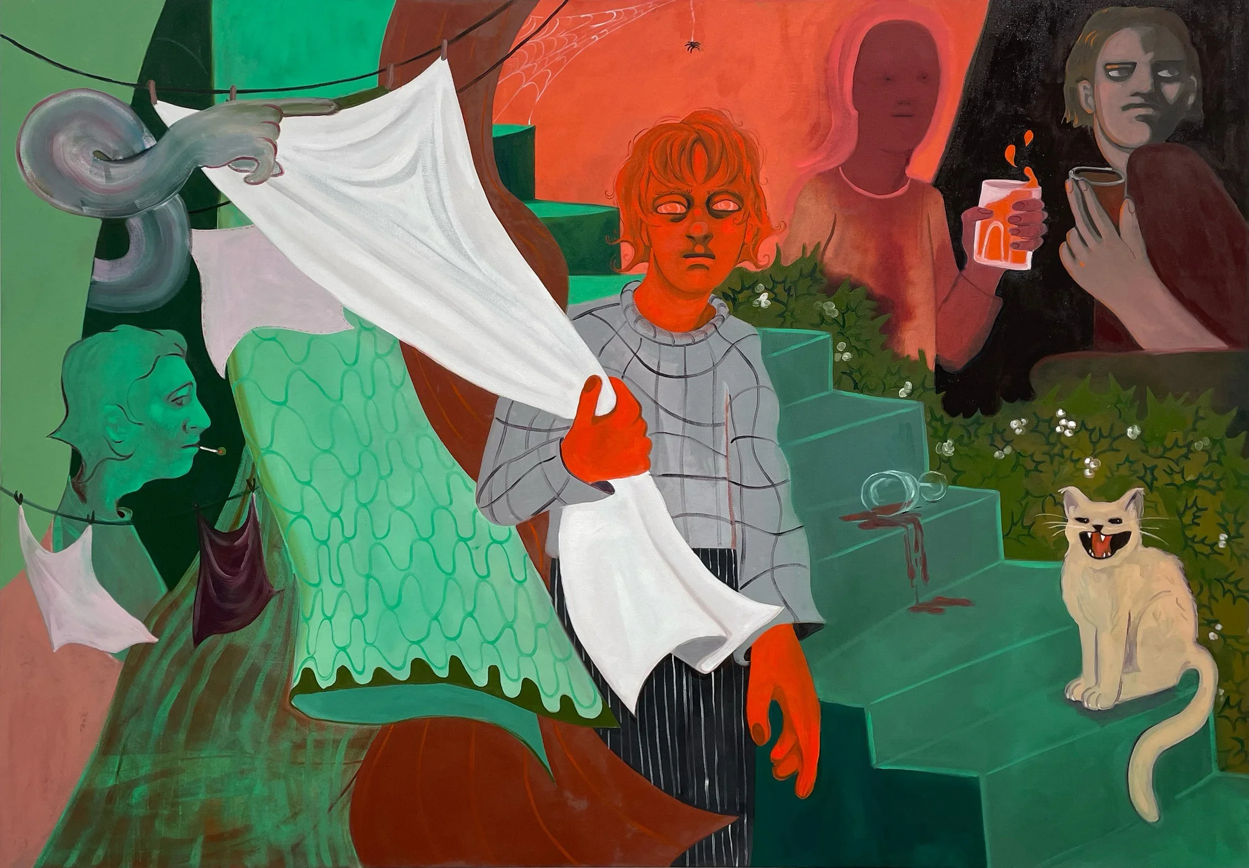  Where to Look , 2024
Oil on canvas
82 2/3 x 59 in | 210 x 150 cm