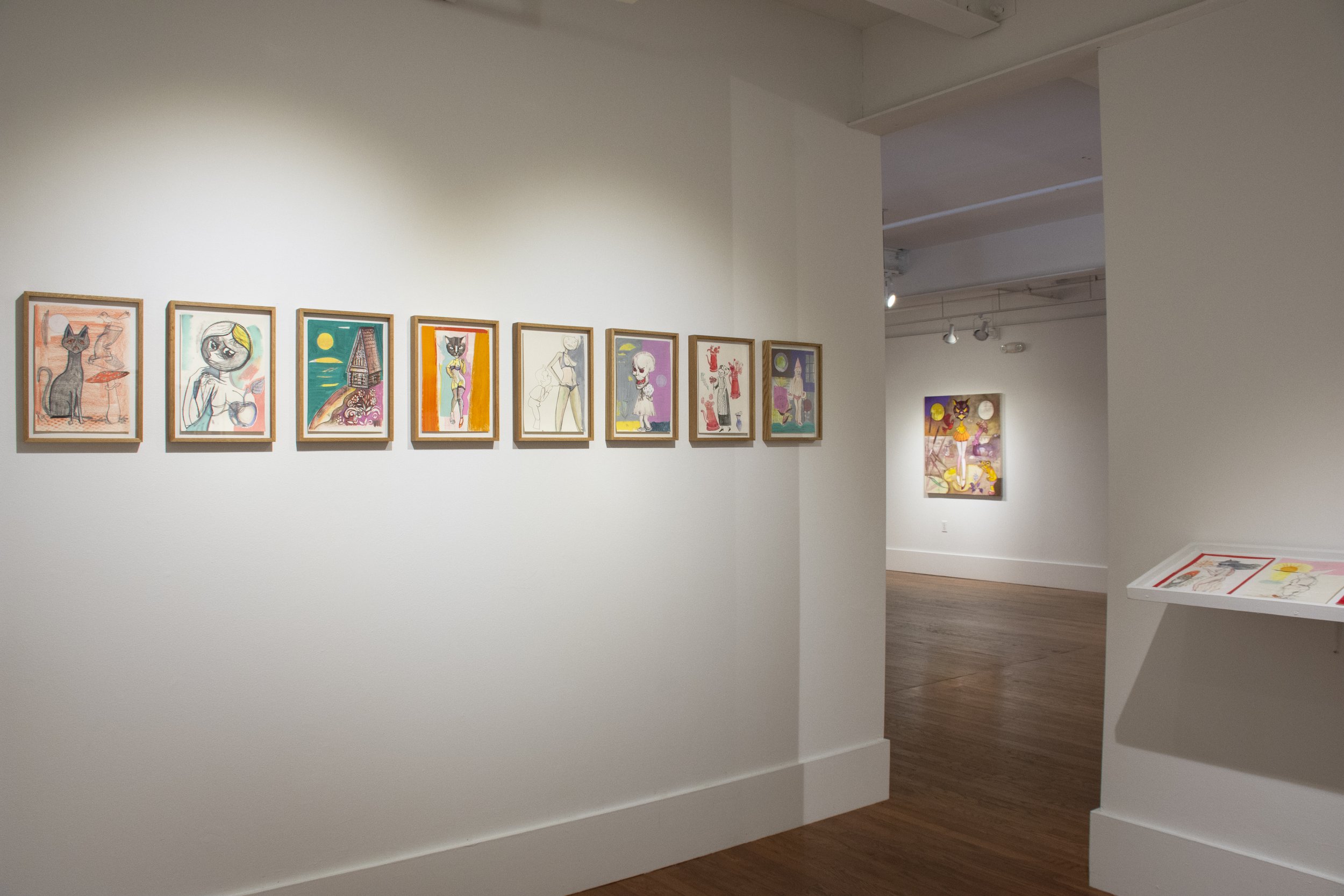 Installation view,  Double Bottom Varieté , 2018