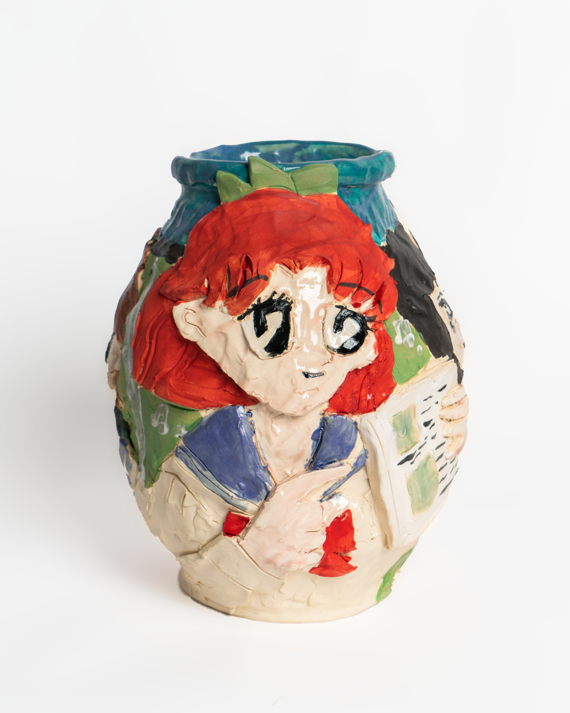  School Girls , 2023
Stoneware, majolica, and glaze
25 x 21.5 x 20 cm | 10 x 8 1/2 x 8 in