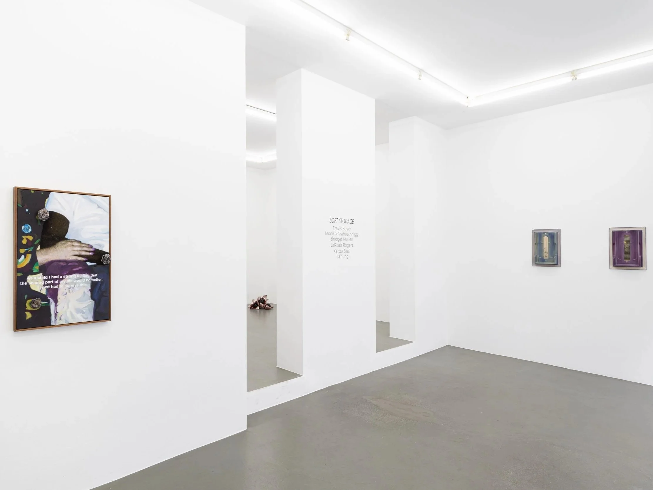  Travis Boyer, Kerttu Saali, Monika Grabuschnigg, Jia Sung, LaRissa Rogers, Bridget Mullen |  Soft Storage  
April 28 - June 27, 2026
Cologne