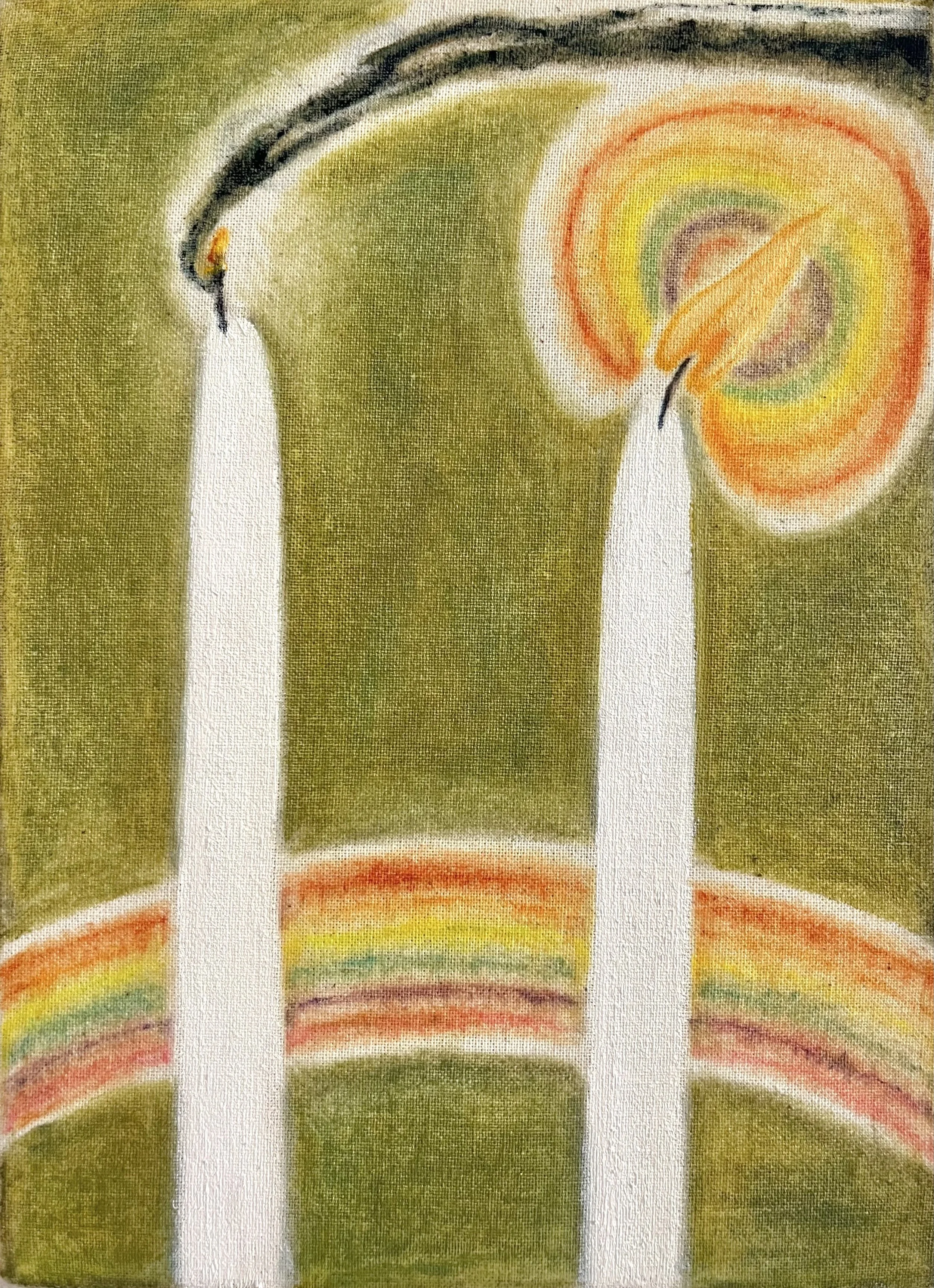 Johanna Seidel
 The door we never opened , 2026
Oil on canvas
7 1/2 x 5 1/2 in | 19 x 14 cm