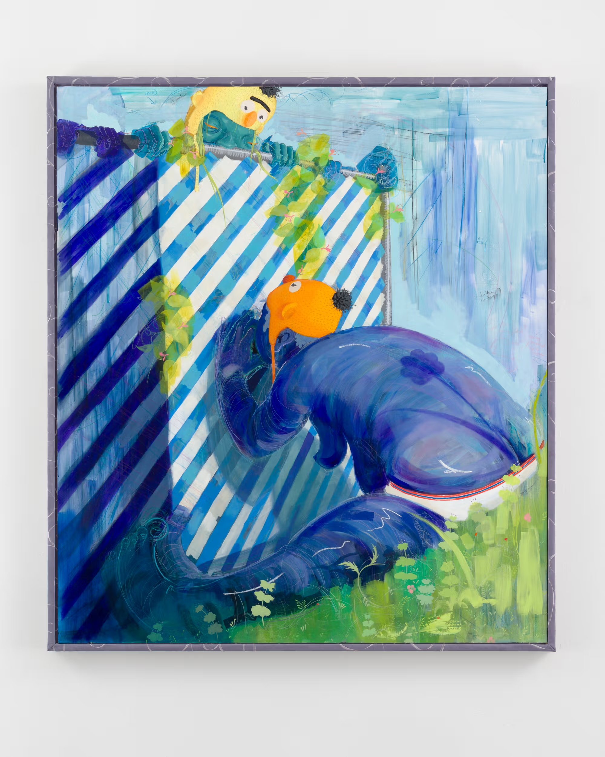  Cant Stand the Rain (Glory, Glory) , 2024
Acrylic, oil and pastel on 
173 x 153 cm | 68 x 60 1/4 in