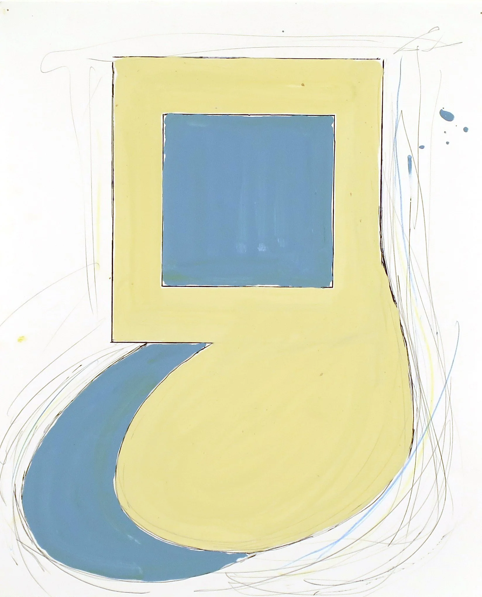  Untitled , 2017
Graphite, colored pencil, pen, and enamel on paper
17 x 14 in | 43 x 35.5 cm