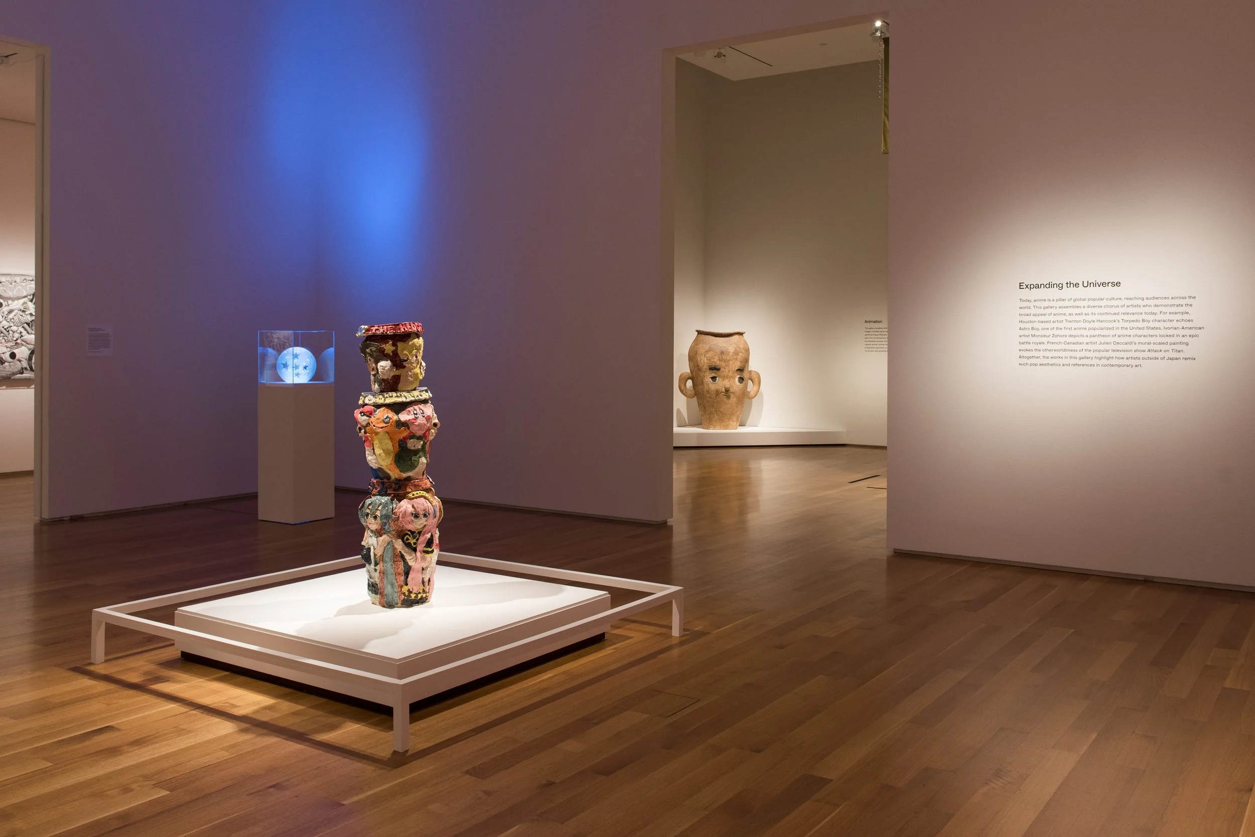 Installation view,  The House of Pikachu: Art, Anime, and Pop Culture , The Texas Asia Society, Houston, TX, 2025. Photo by Graham Bell.