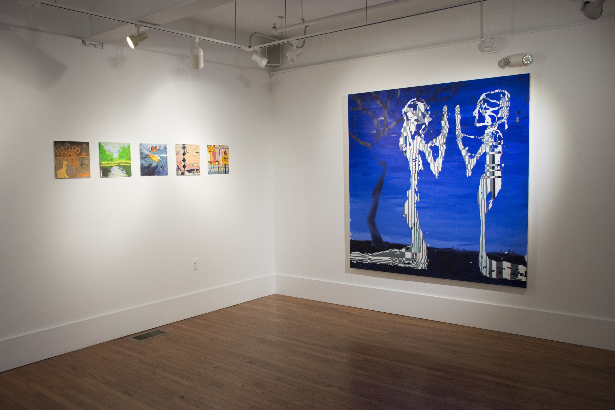 Installation view,  Bluer Than a Sky Weeping Bones , 2016