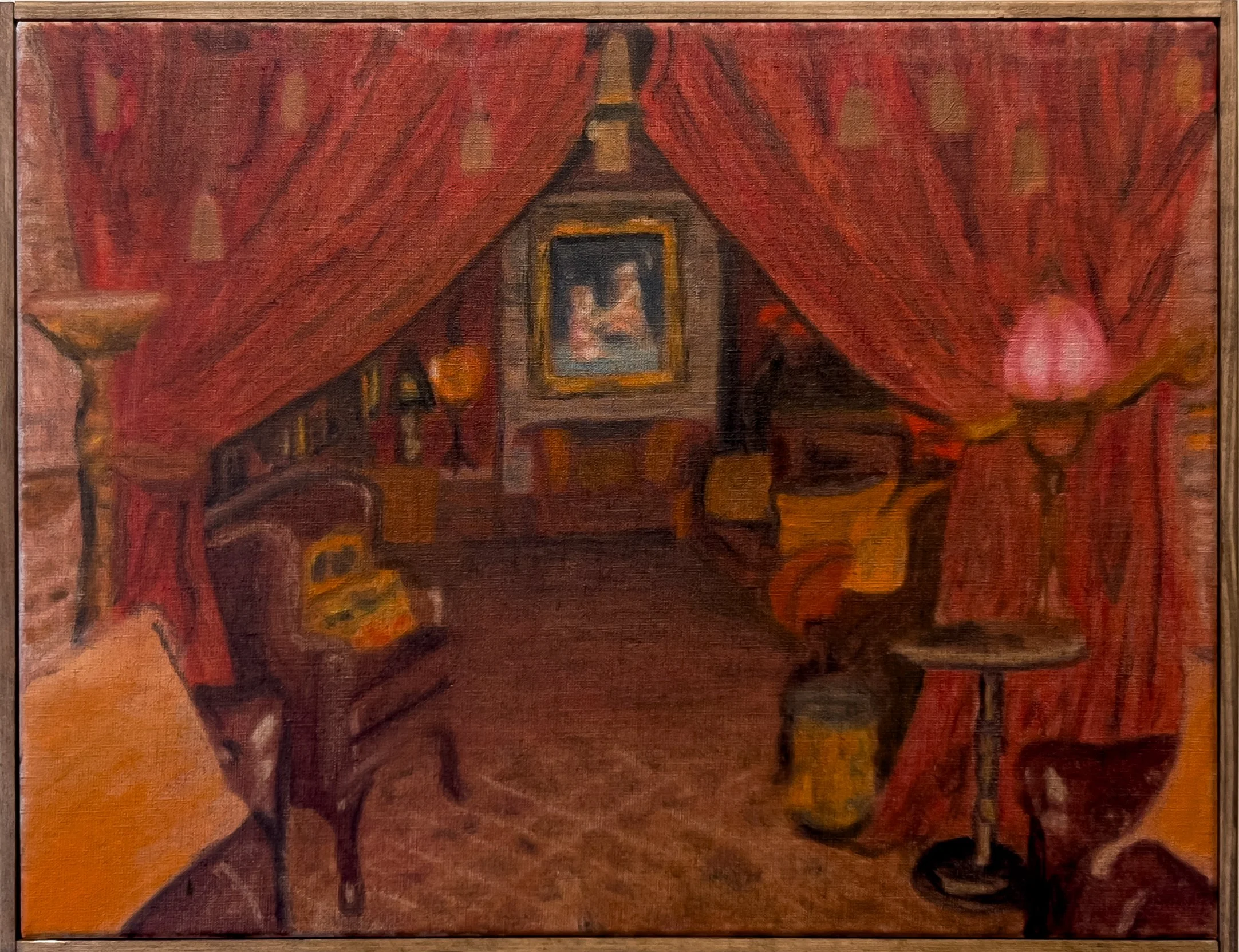  Jack O'Lantern , 2026
Oil on linen, artist made pine frame
14 5/8 x 18 7/8 in | 37 x 48 cm