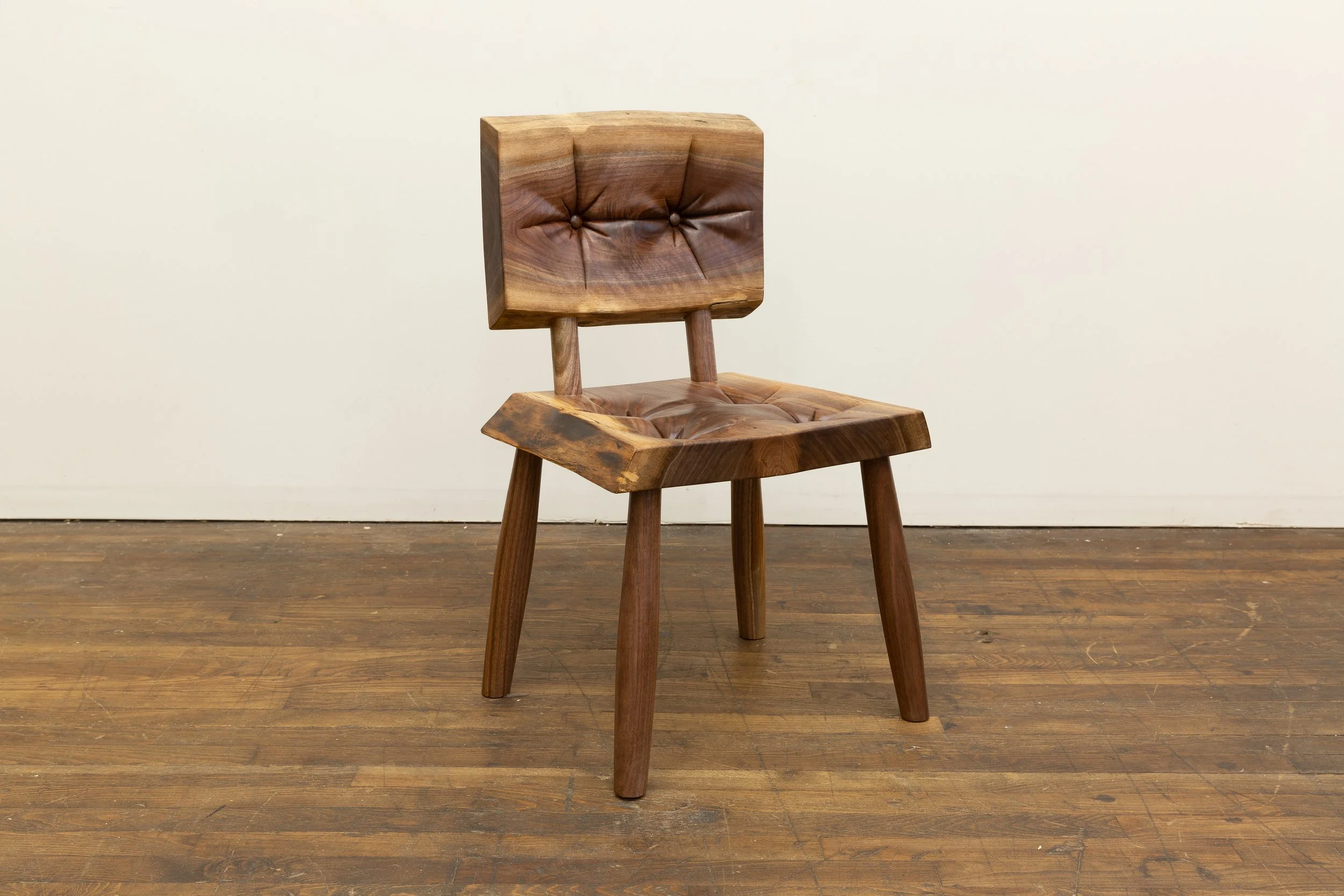  Soft Chair , 2025
Walnut, polxayurethane
30 1/2 x 18 1/2 x 18 1/2 in | 77.5 x 47 x 47 cm