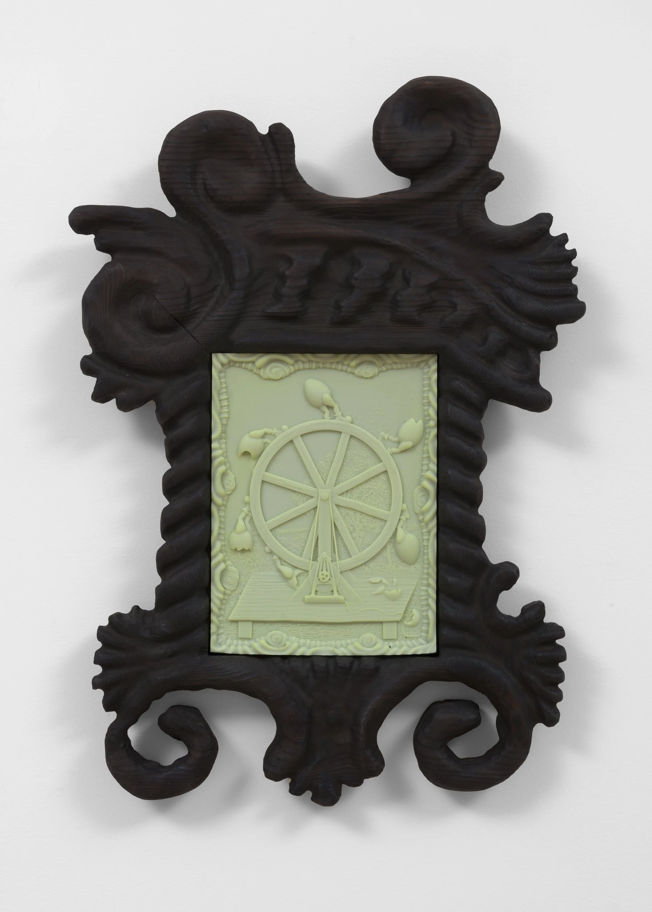  Wheel of Fortune , 2023
Burnt pine wood, linseed oil, soy based resin, oil pastel
58 x 42 x 4 cm | 23 x 16 1/2 x 1 2/3 in