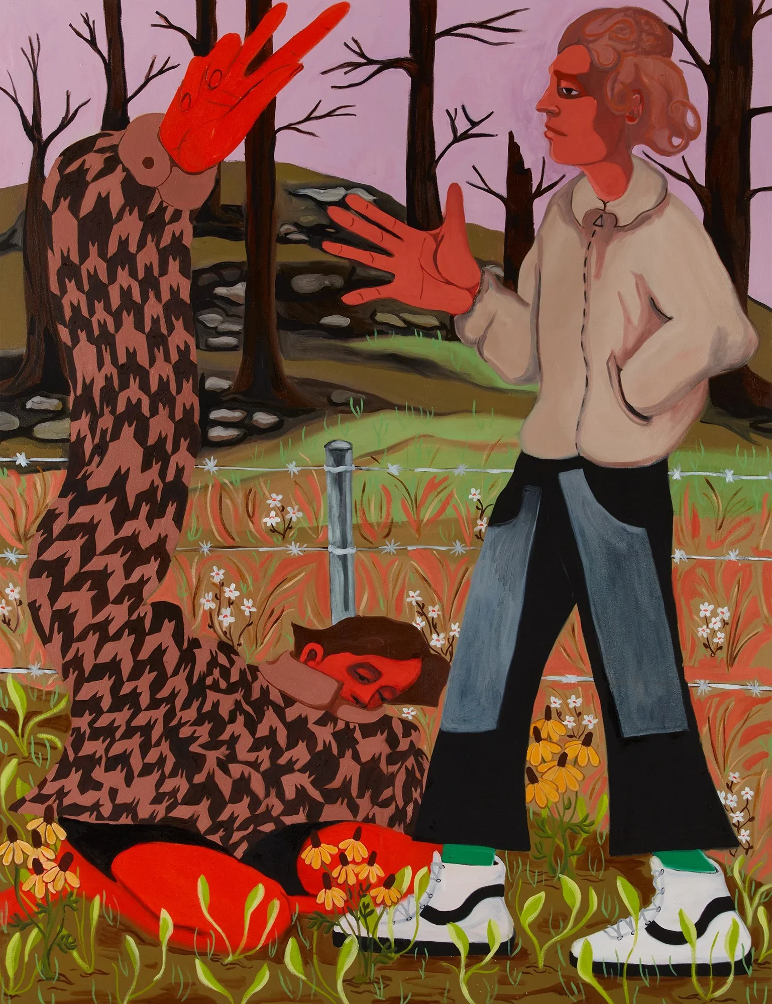  Burnt out , 2022 
Oil on canvas
32 2/3 x 55 in | 83 x 140 cm