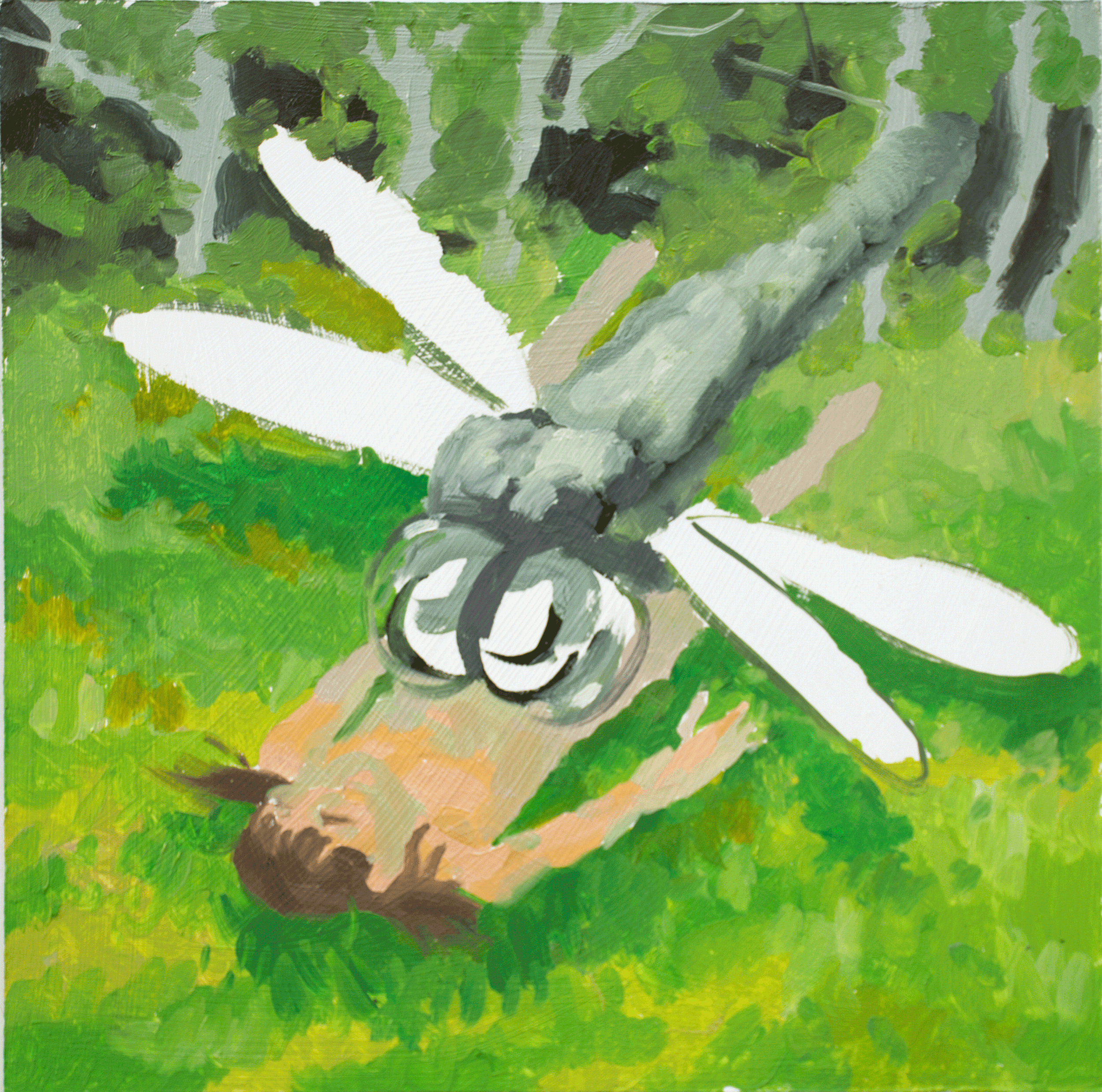 Esteban Cabeza de Baca
 Listening to Ancestors , 2017
Oil on panel
12 x 12 in | 30.5 x 30.5 cm