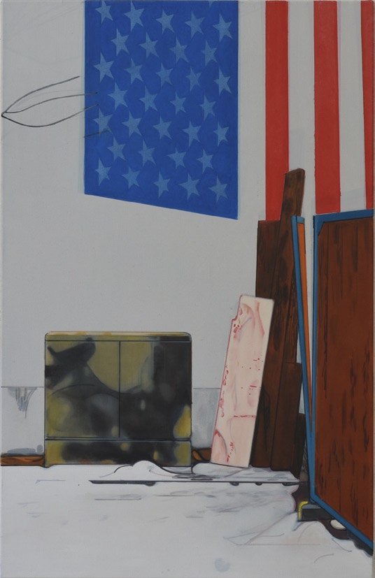 Warschauer Str., Flagge , 2016
Oil on linen
55 1/8 x 35 7/16 in | 140 x 90 cm