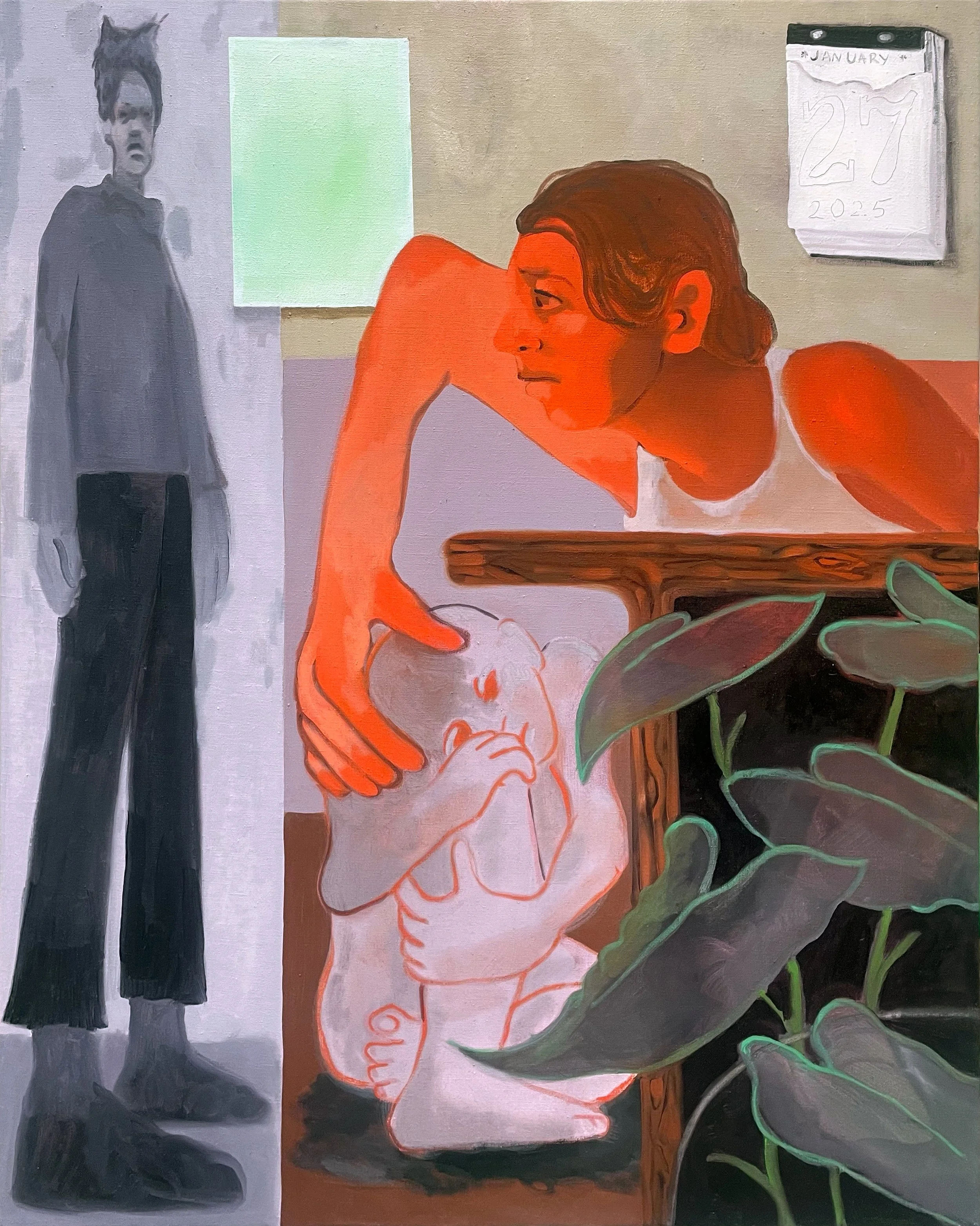  Moment of Touch , 2025
Oil on linen
39 1/4 x 31 1/2 in | 100 x 80 cm