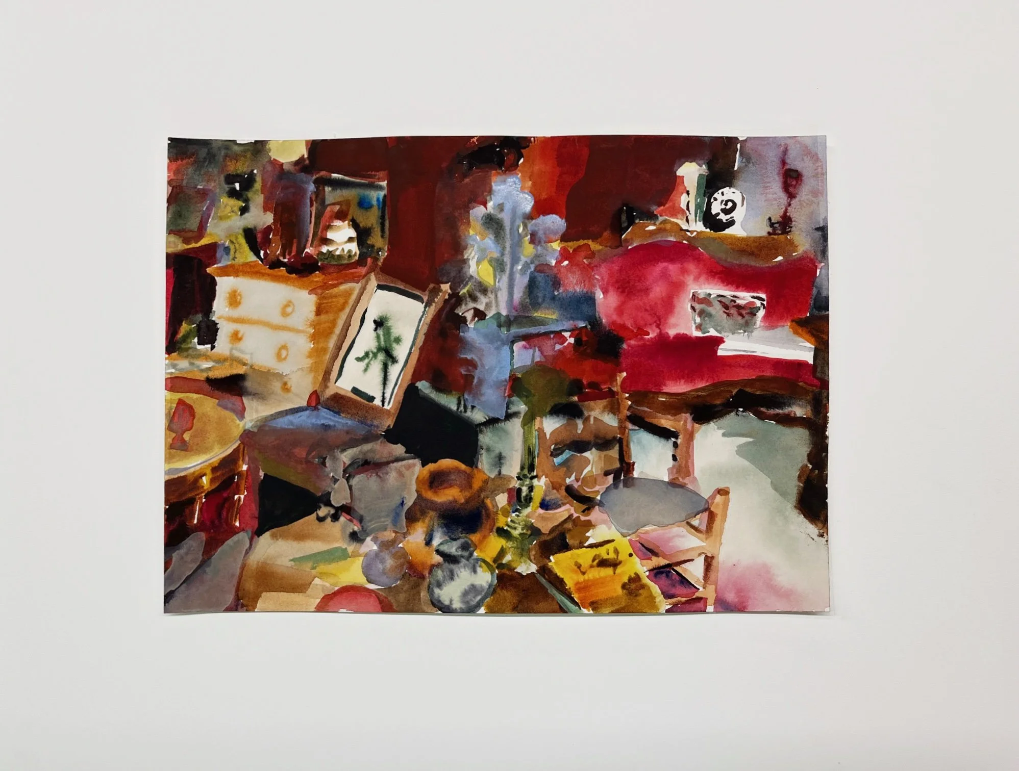 Julia García
 Interior I , 2026
Watercolor on paper
12 x 9 in | 30 x 23 cm