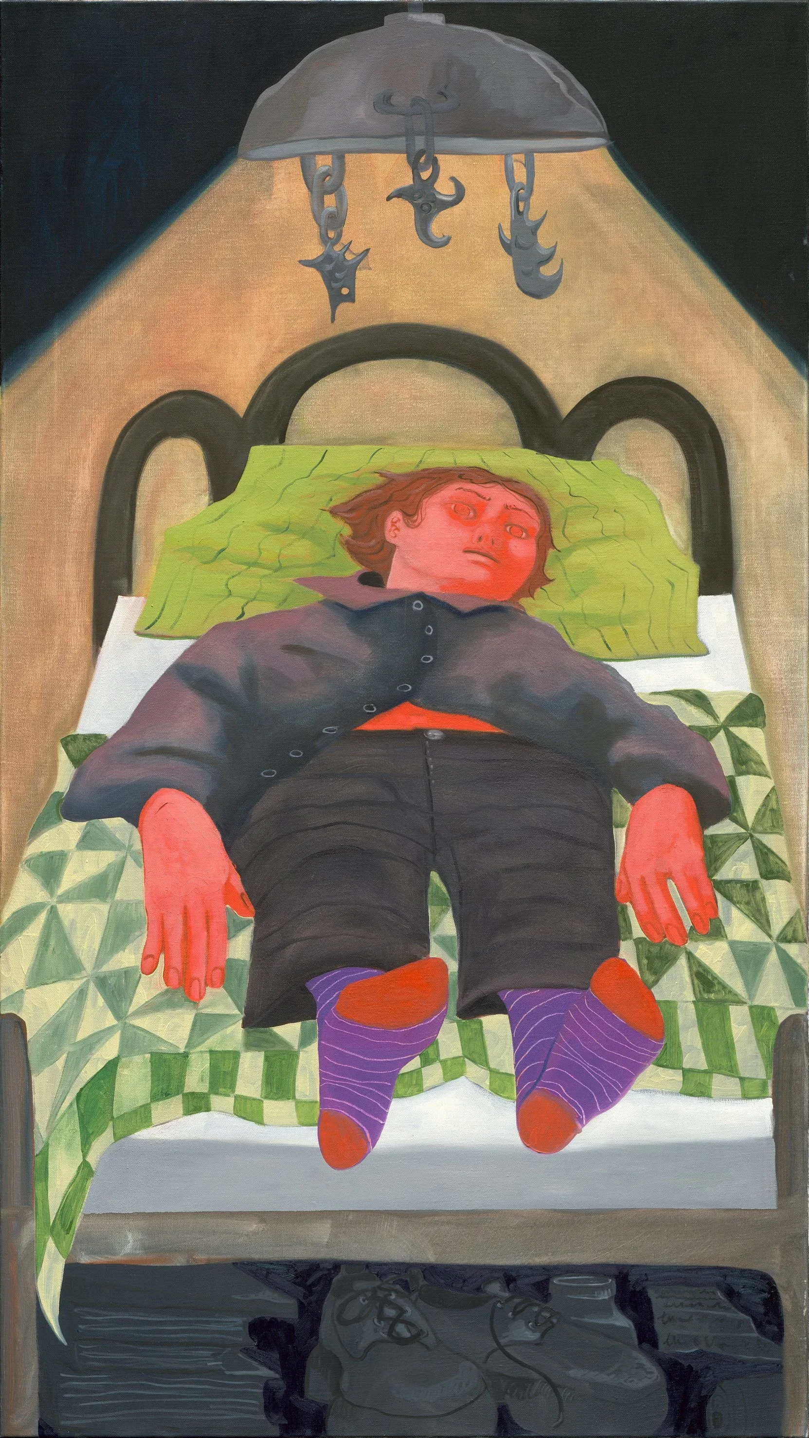  Exhausted , 2024
Oil on linen
59 x 33 1/2 in | 150 x 85 cm