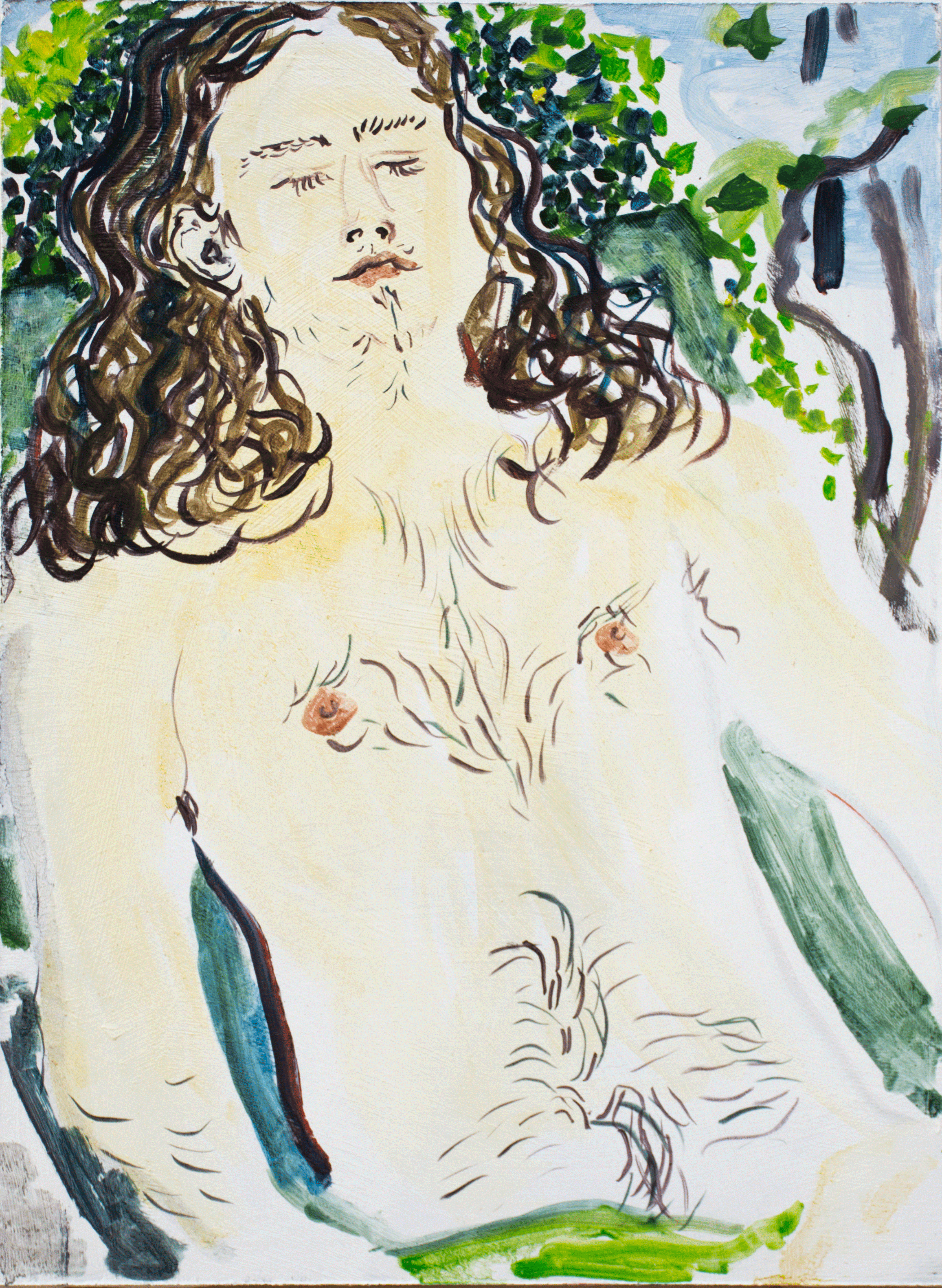 Heidi Howard
 Esteban Sunning , 2017
Oil on panel
12 x 9 in | 30.5 x 23 cm