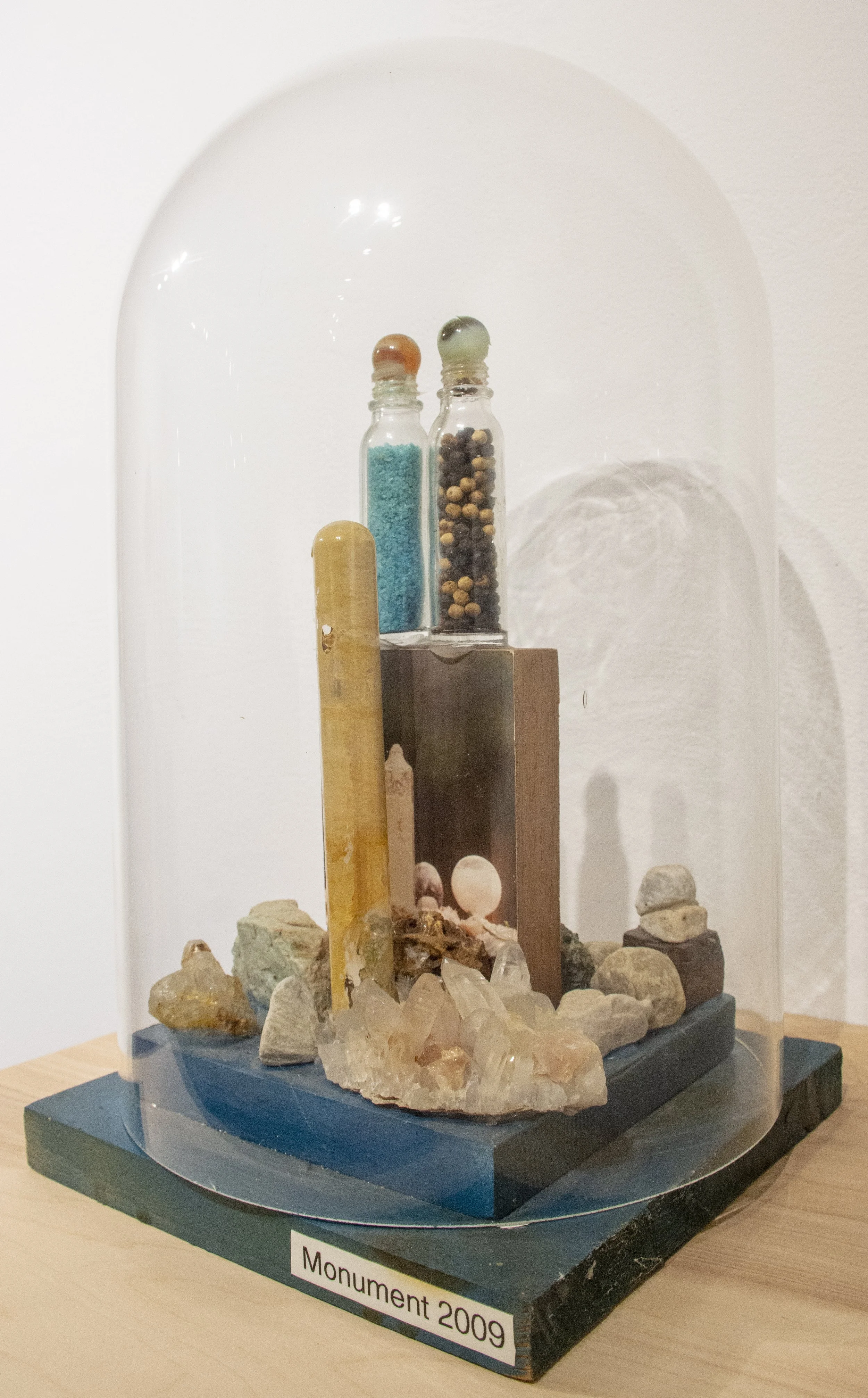  Monument , 2009
Mixed media sculpture with photo collage
13 3/4 x 7 1/4 x 7 1/4 in | 35 x 18.5 x 18.5 cm