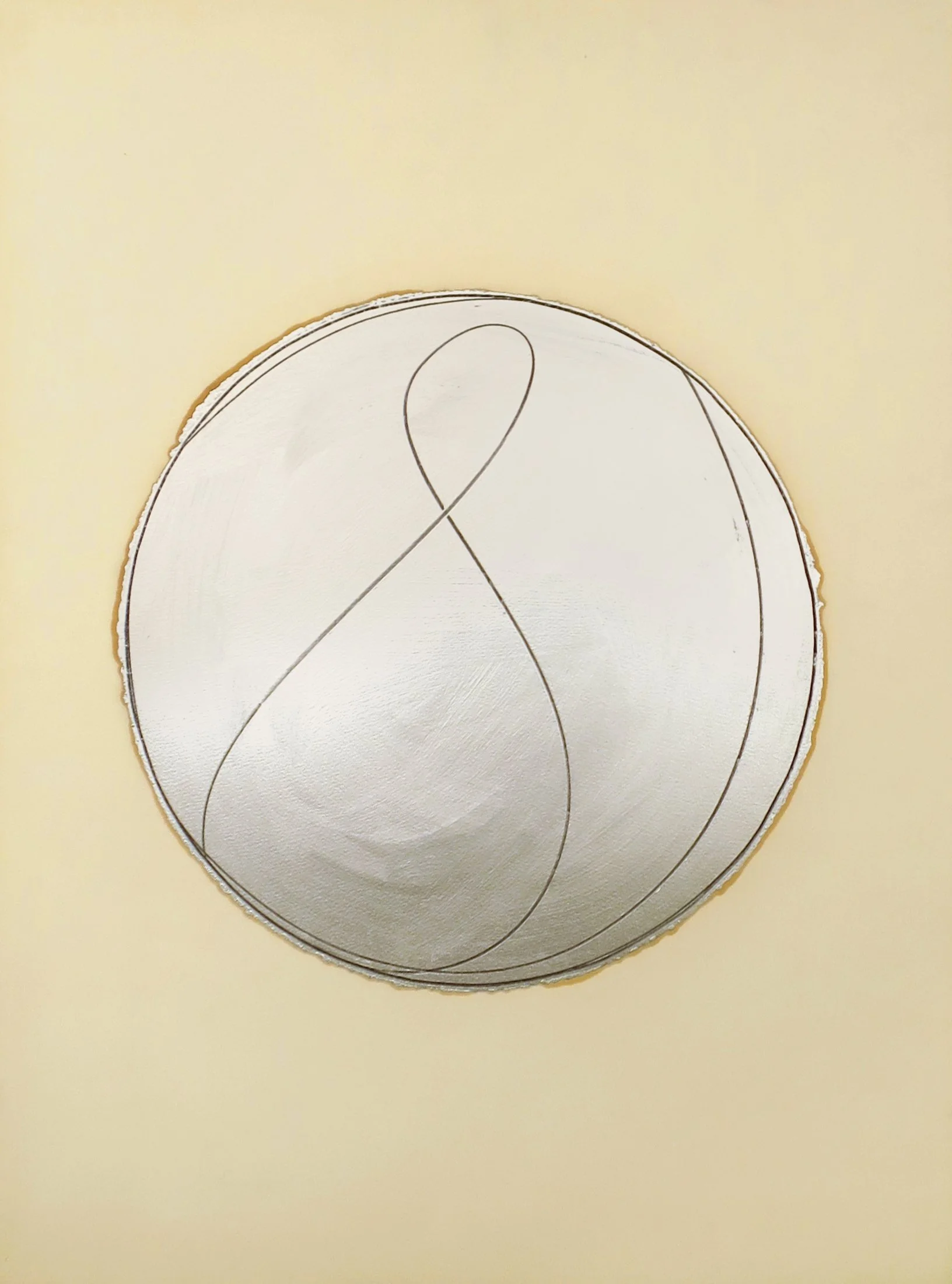  Gesture Project , 1981
Aluminum paint and graphite on paper
30 x 22 1/3 in | 76 x 56.5 cm
32 x 24 1/2 in (framed) | 81 x 62 cm (framed)