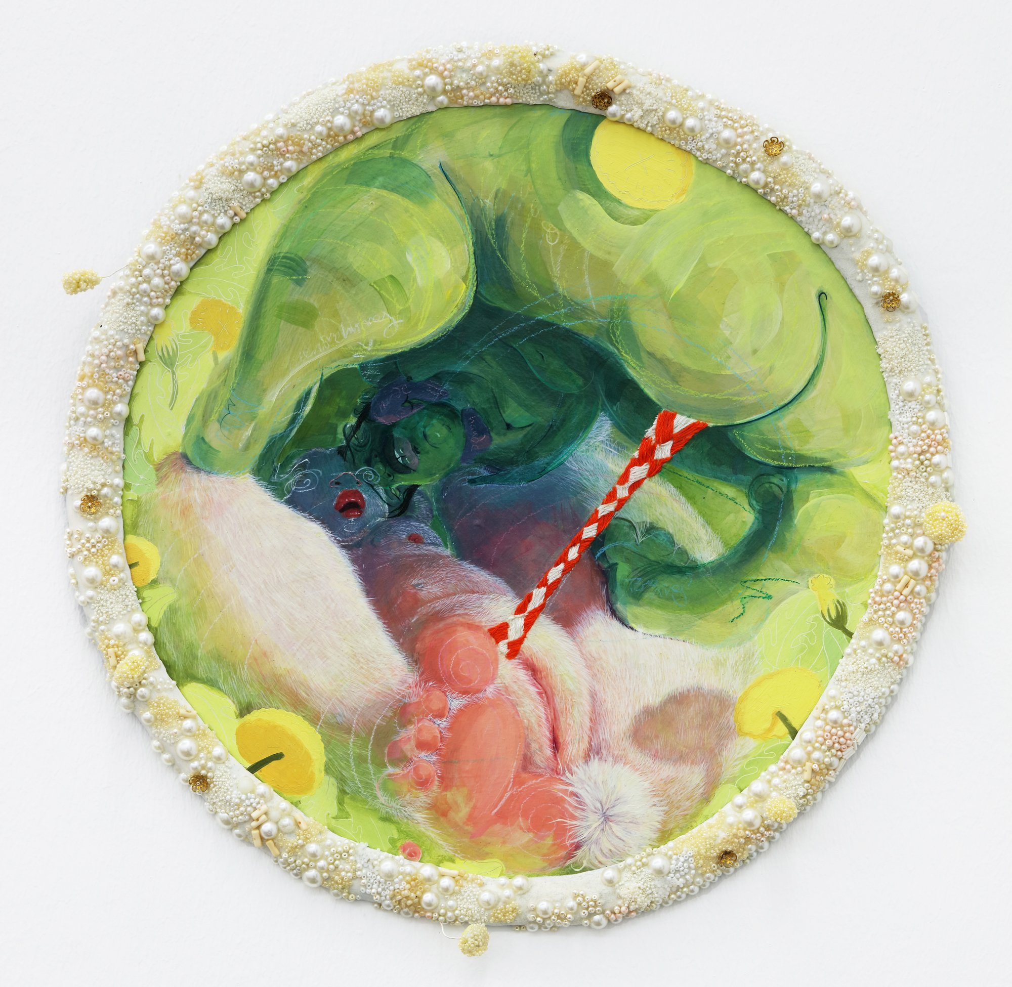  Flood Insurance , 2021
Acrylic, oil, and pastel on PVC with mixed-media artist-made frame
43 x 43 cm | 17 x 17 in