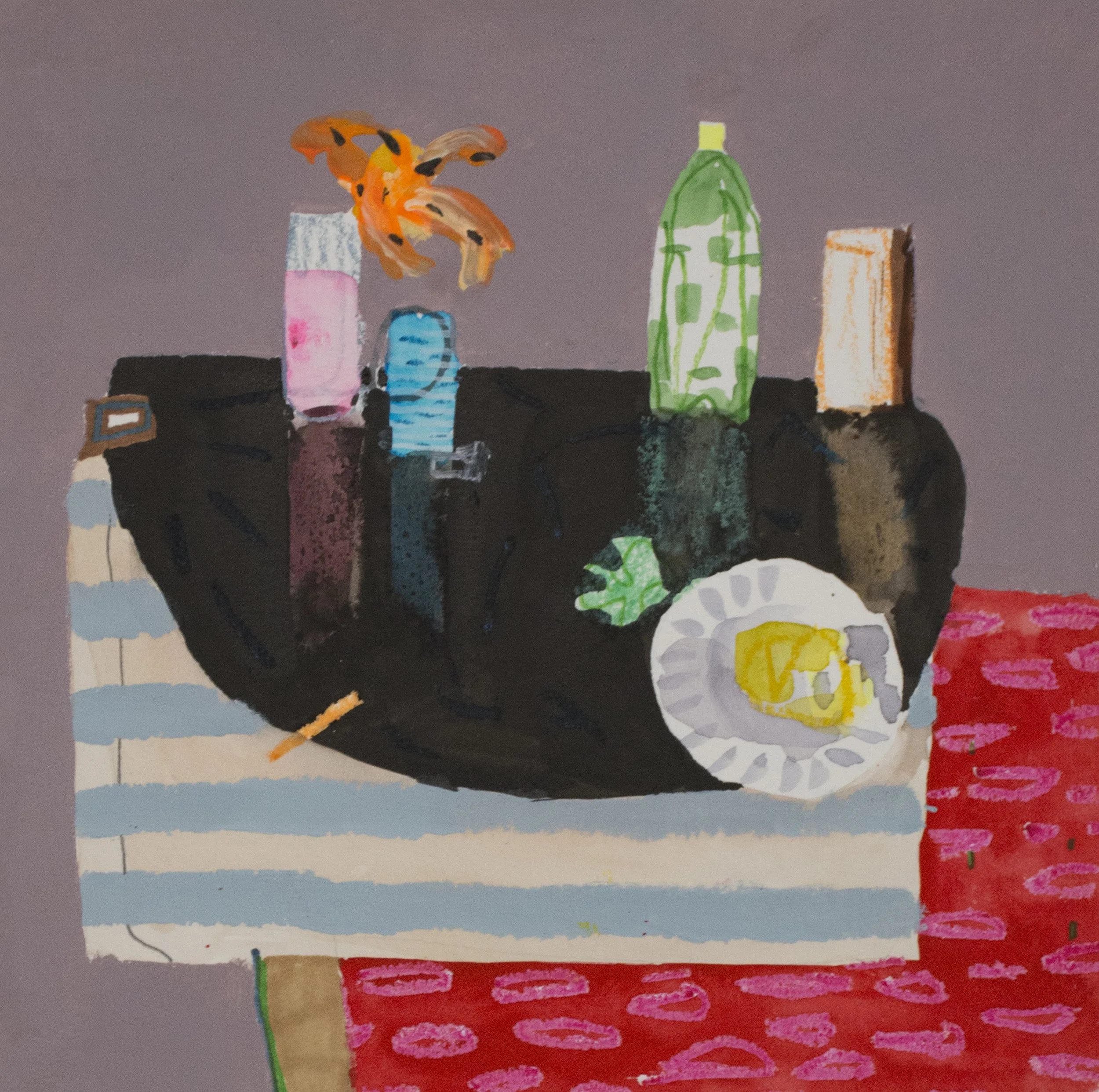  Still life with lemons , 2016
Mixed media on paper
8 3/4 x 8 3/4 in | 22 x 22 cm