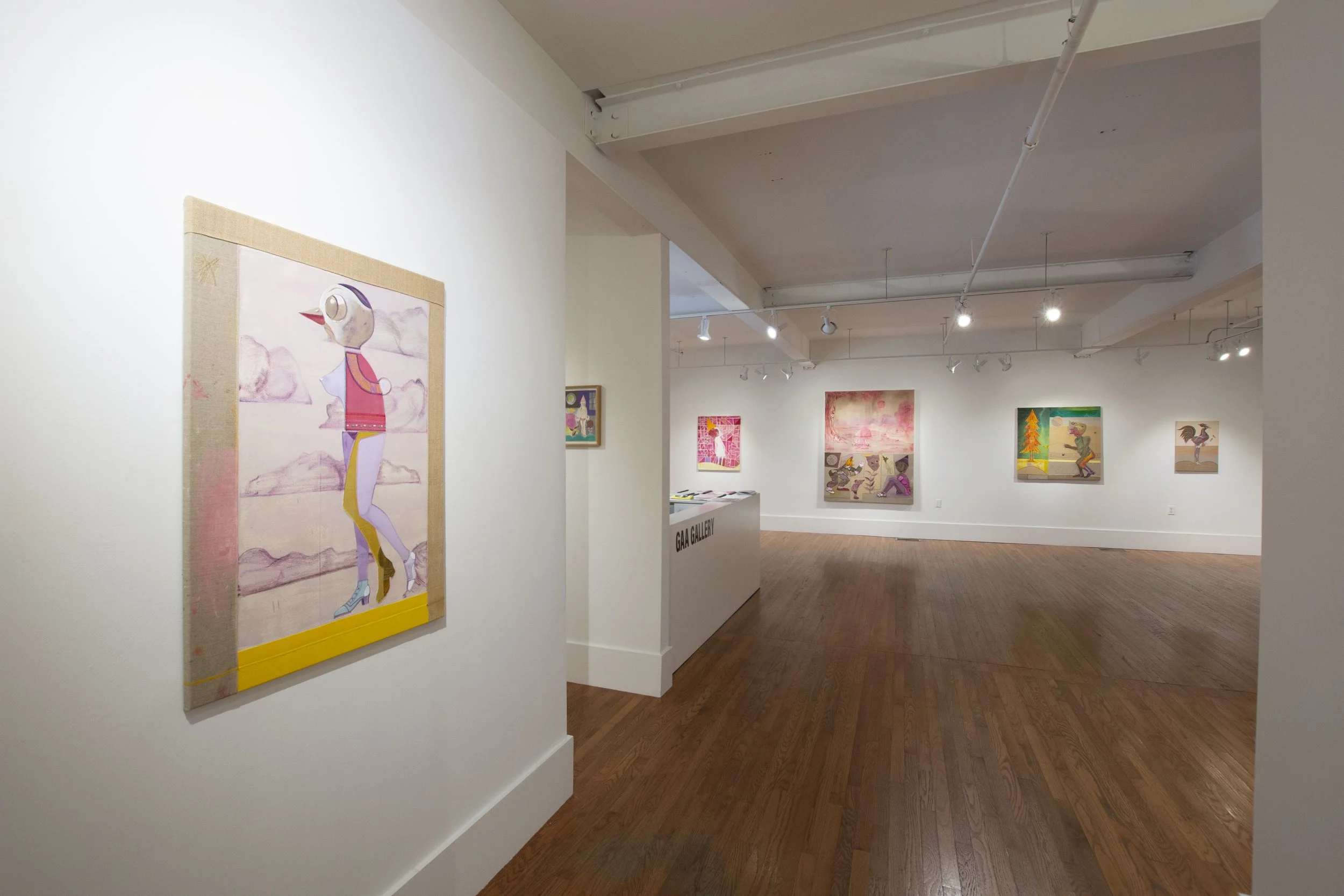 Installation view,  Double Bottom Varieté , 2018