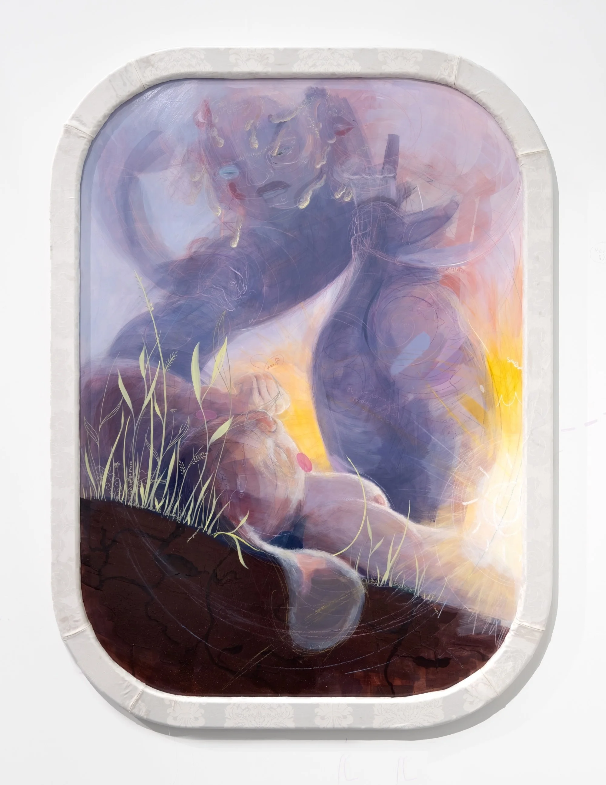  Time Piece , 2022
Acrylic, oil, and pastel on Dibond
162 x 122 cm | 63 7/8 x 48 in