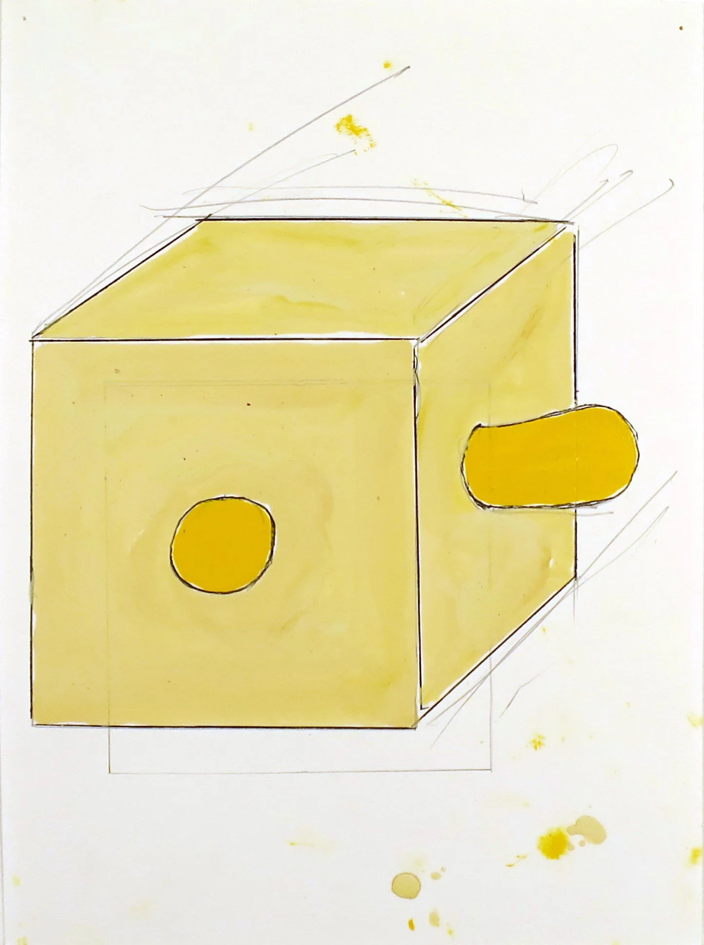  Untitled , 2017
Enamel, graphite, and pen on paper
12 x 9 in | 30.5 x 23 cm