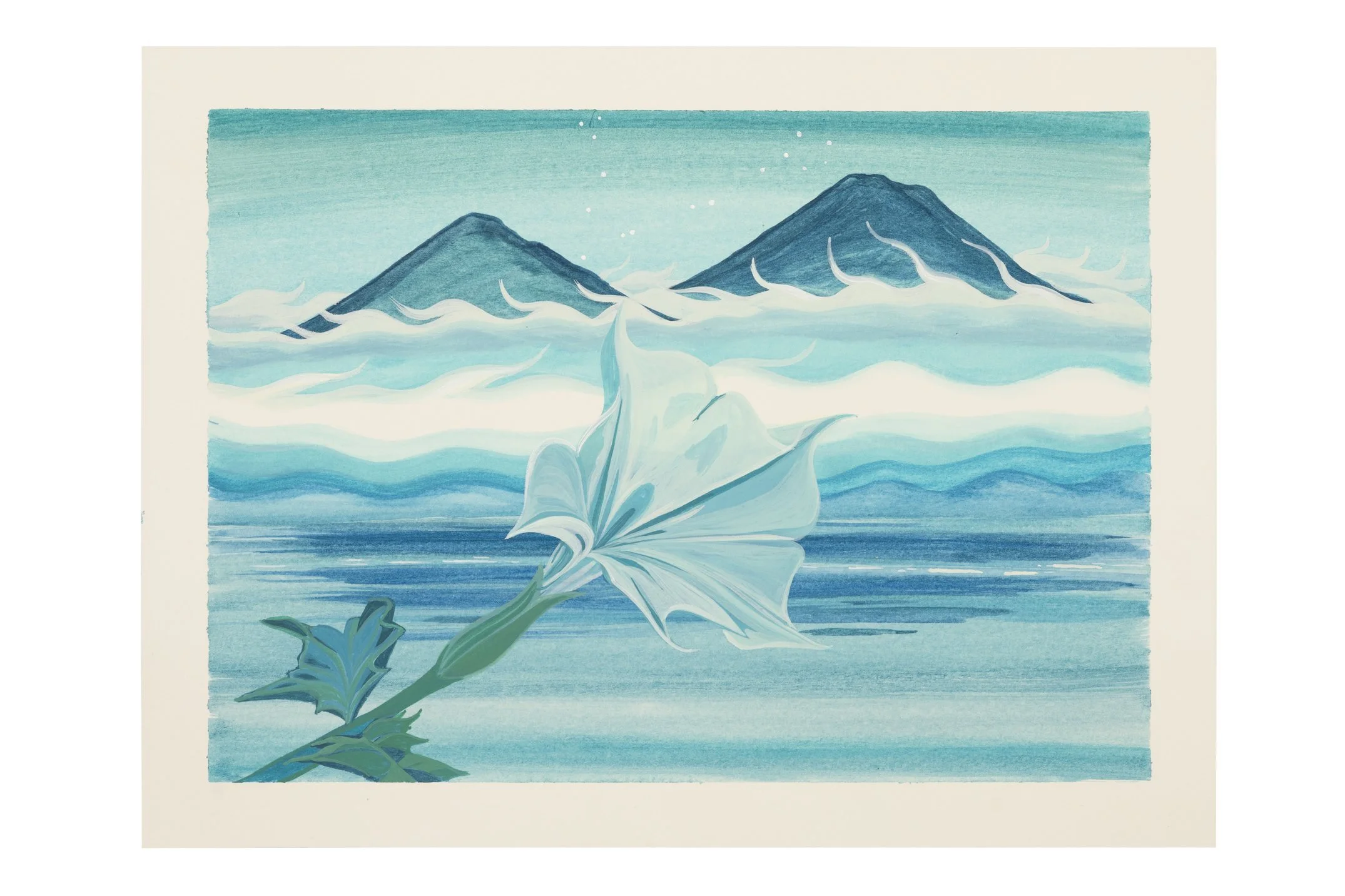  Pisces (Datura/Moonflower) , 2024
Watercolor and acrylic on paper
9 x 12 in | 23 x 30.5 cm