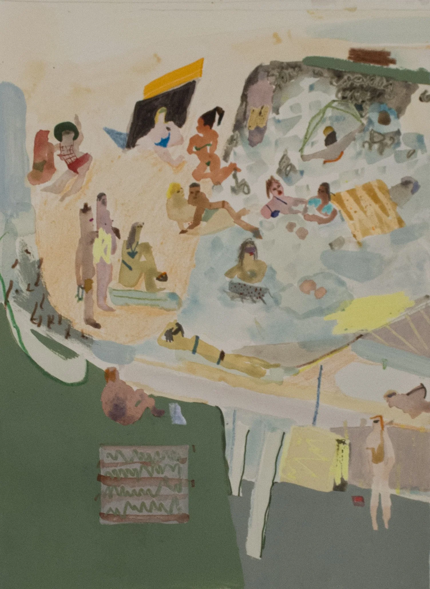  Inlet , 2016
Mixed media on paper
16 1/3 x 12 in | 41 x 30.5 cm