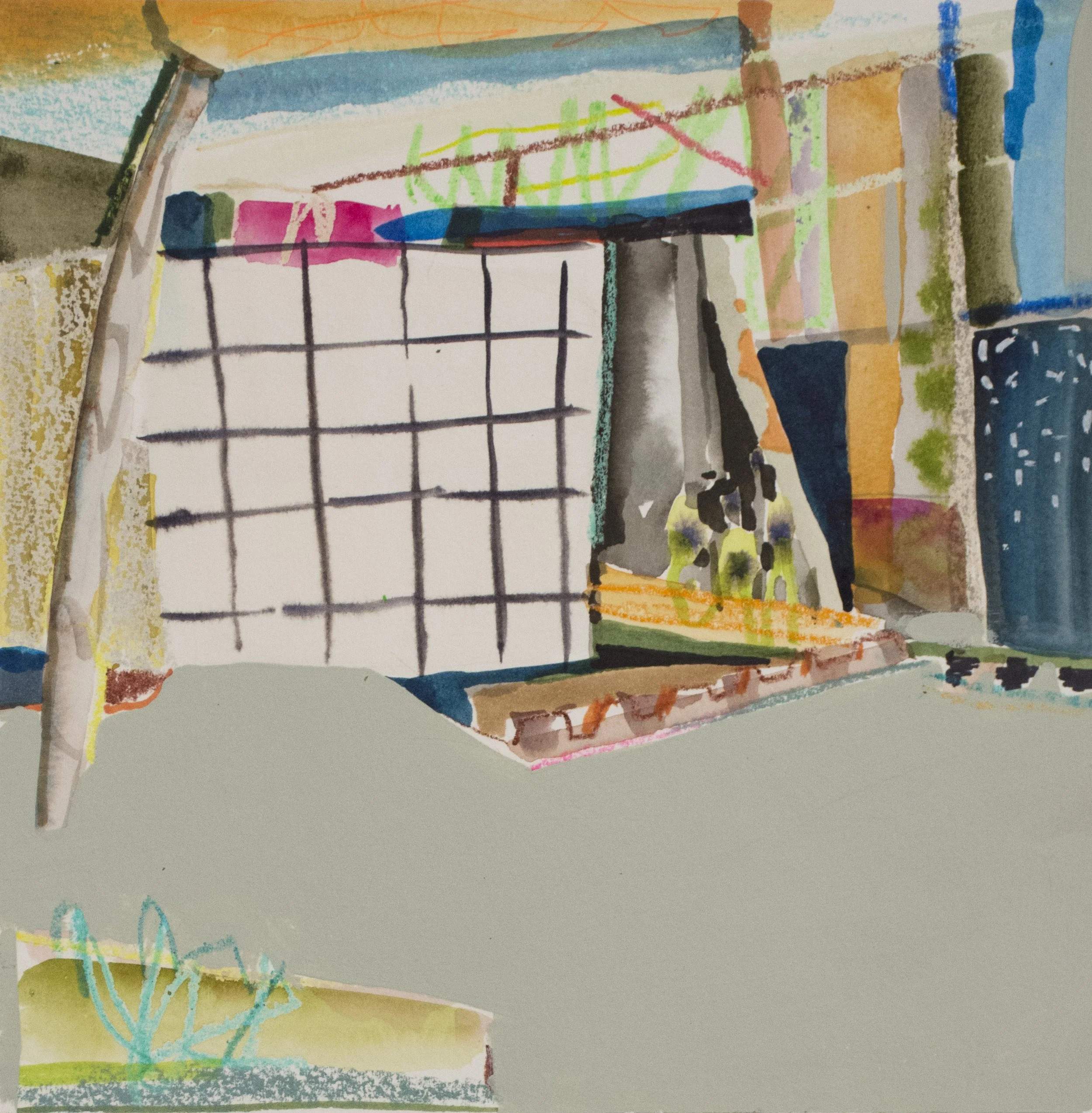  Picnic Basket , 2016
Mixed media on paper
8 3/4 x 8 3/4 in | 22 x 22 cm