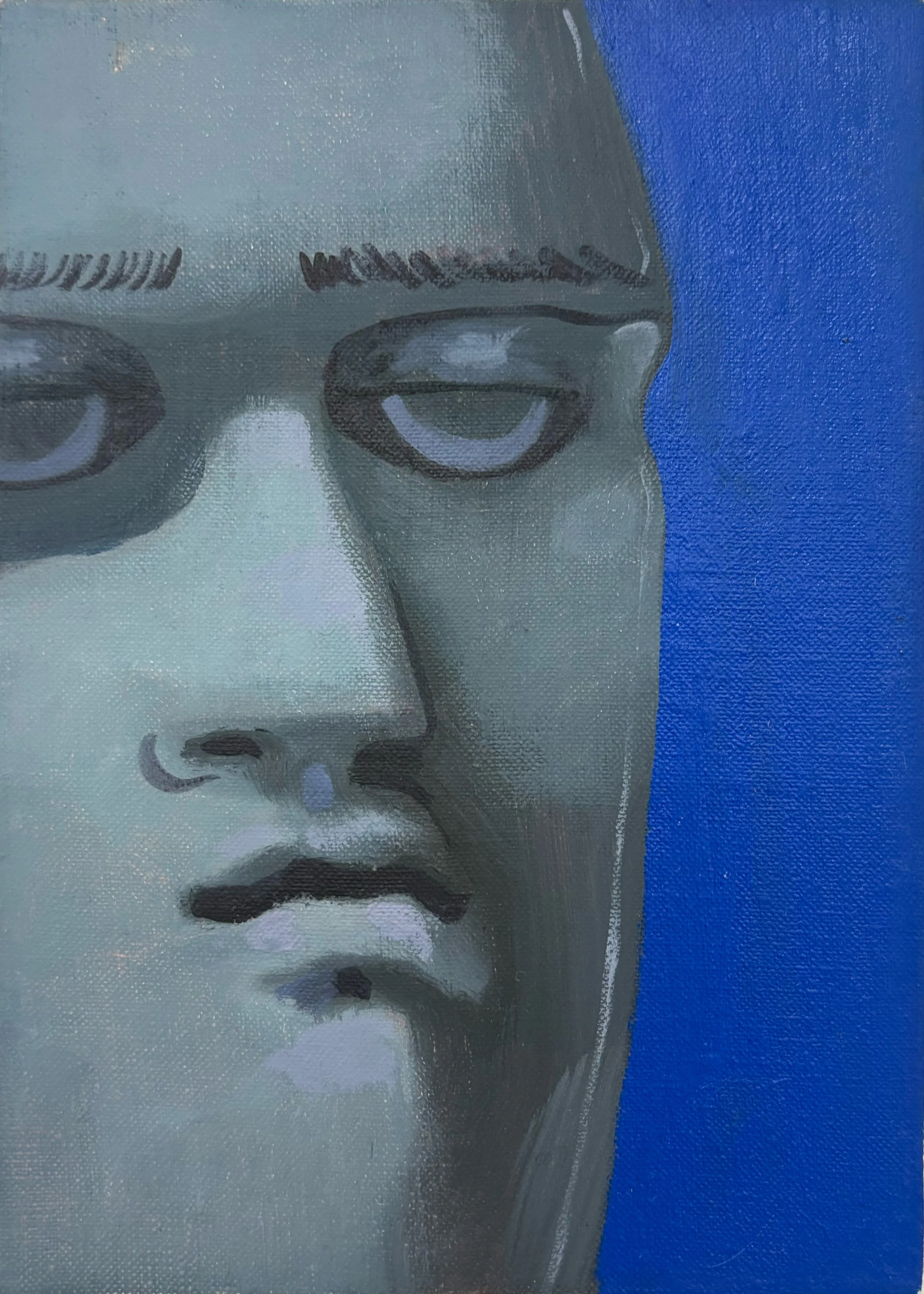  Pursed Lip , 2025
Oil on linen
7 x 5 in | 18 x 13 cm