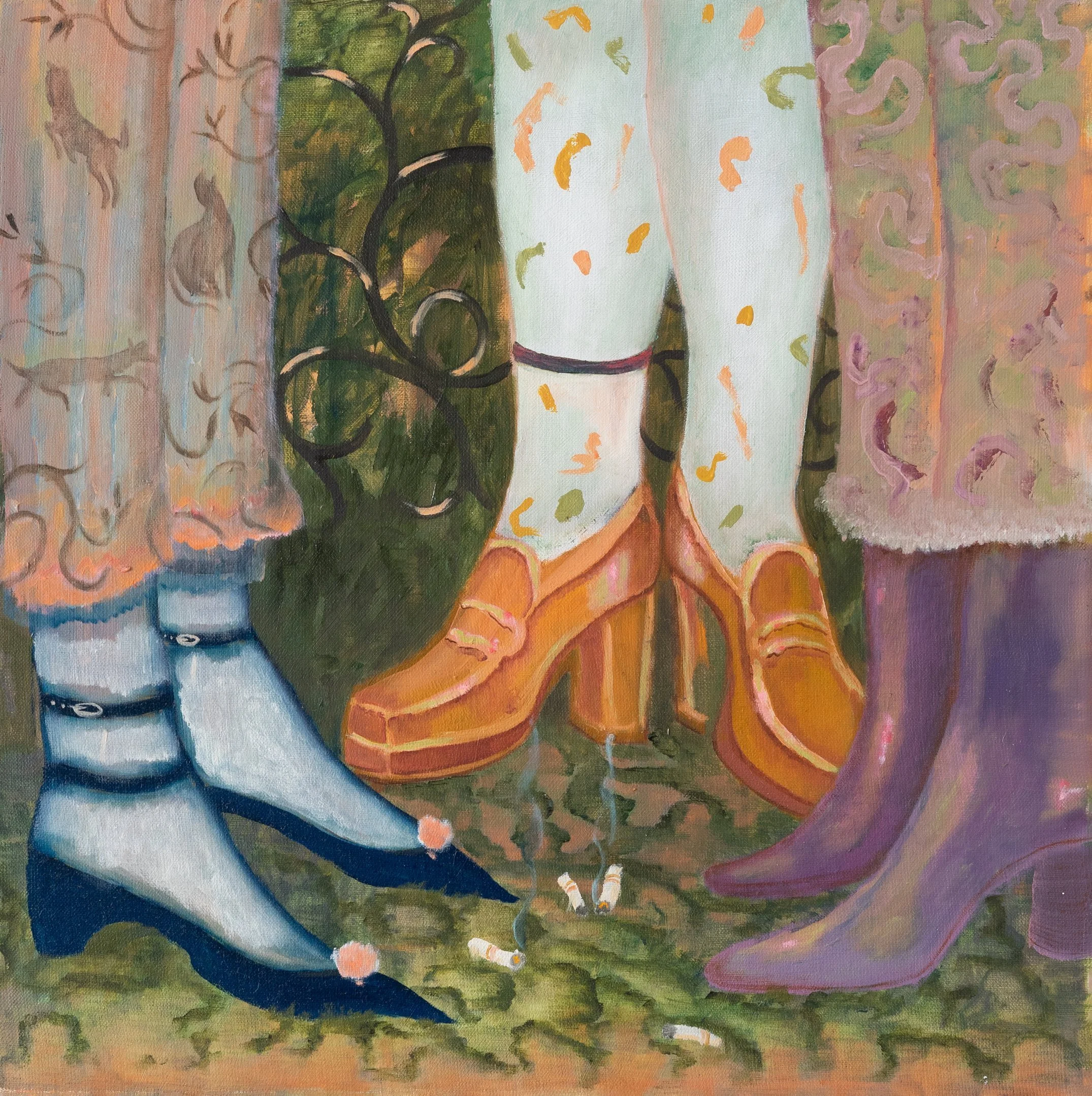  Conspiring for your Best , 2023
Oil on canvas
40 x 40 cm | 15 3/4 x 15 3/4 in