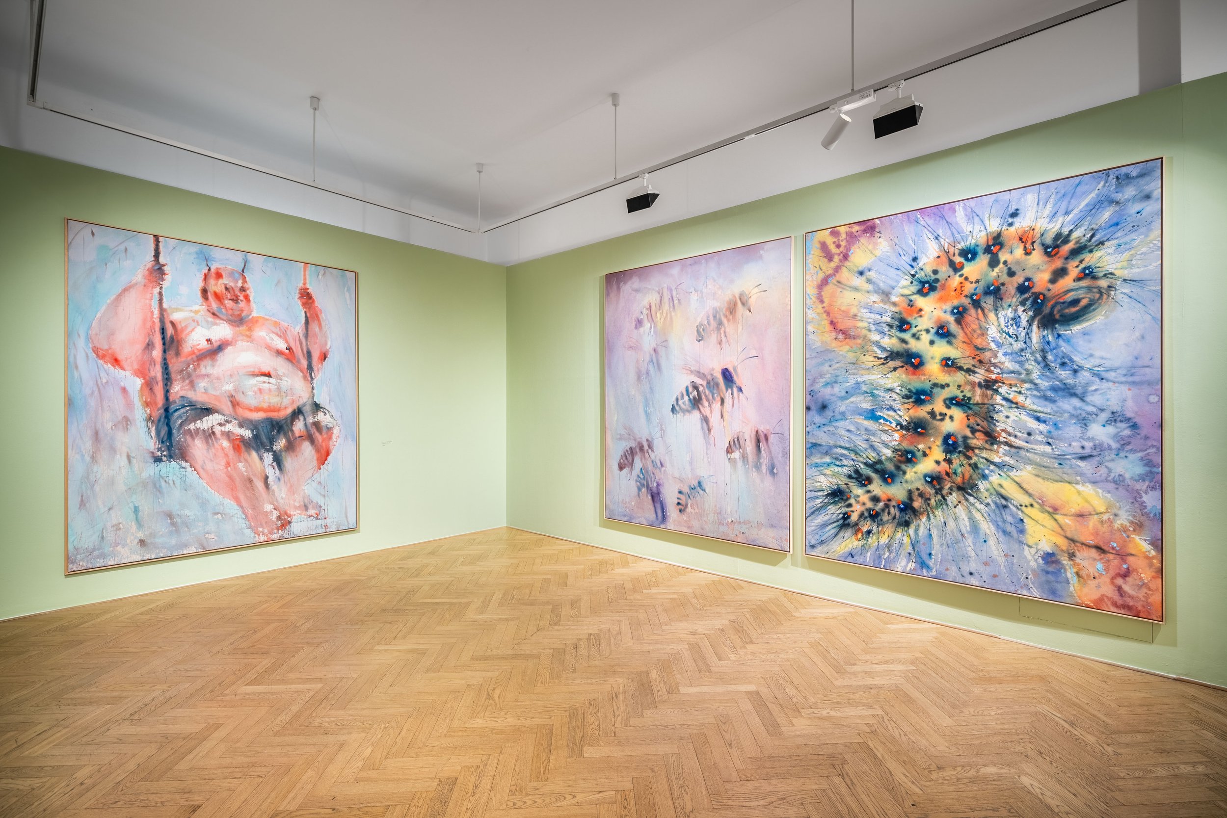 Installation view,  The Rest Interval , Villa Pelle, Prague, CZ, 2026