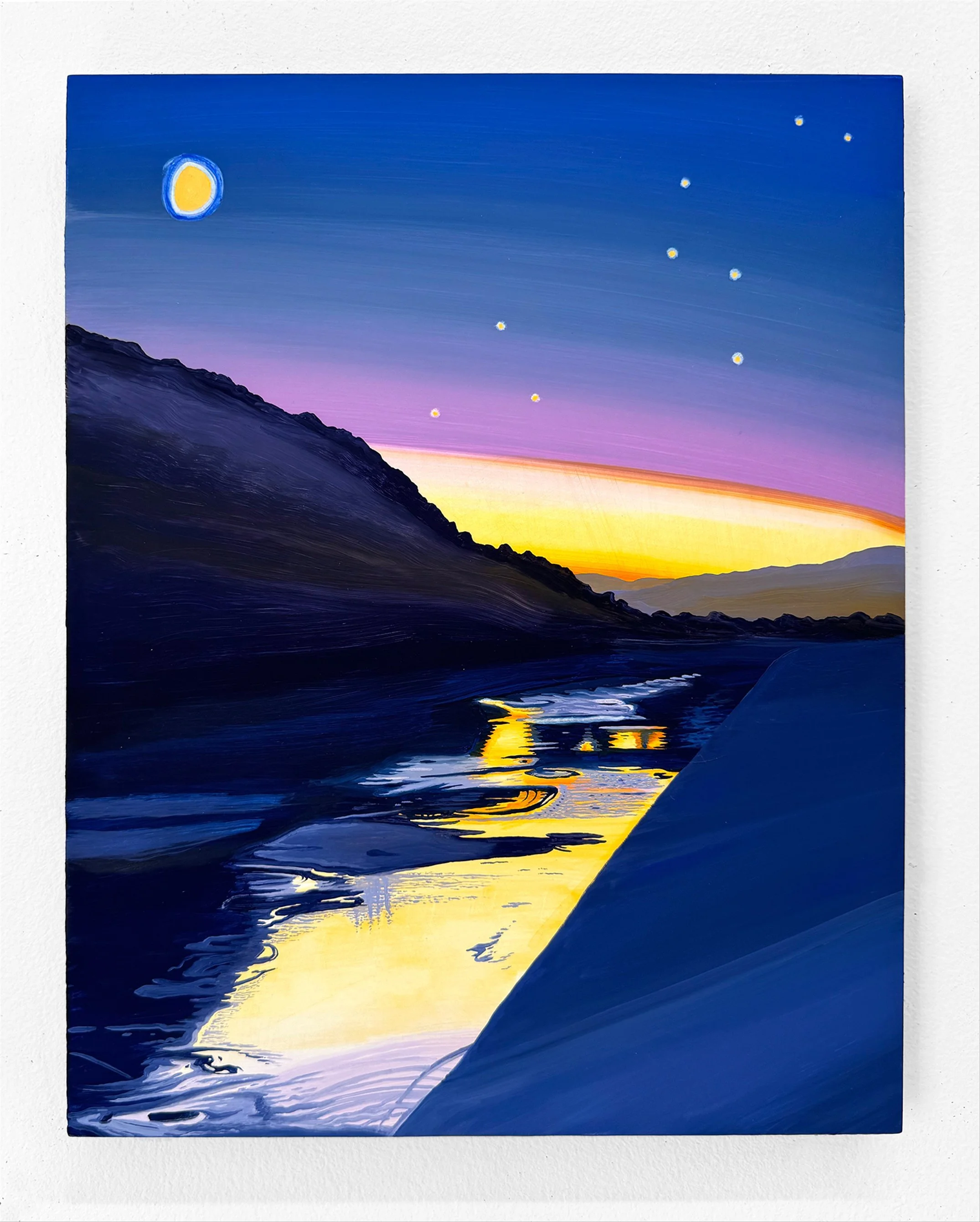  Lunar Cycle IV (LA River) , 2024
Acrylic on panel
14 x 11 in | 35.5 x 28 cm