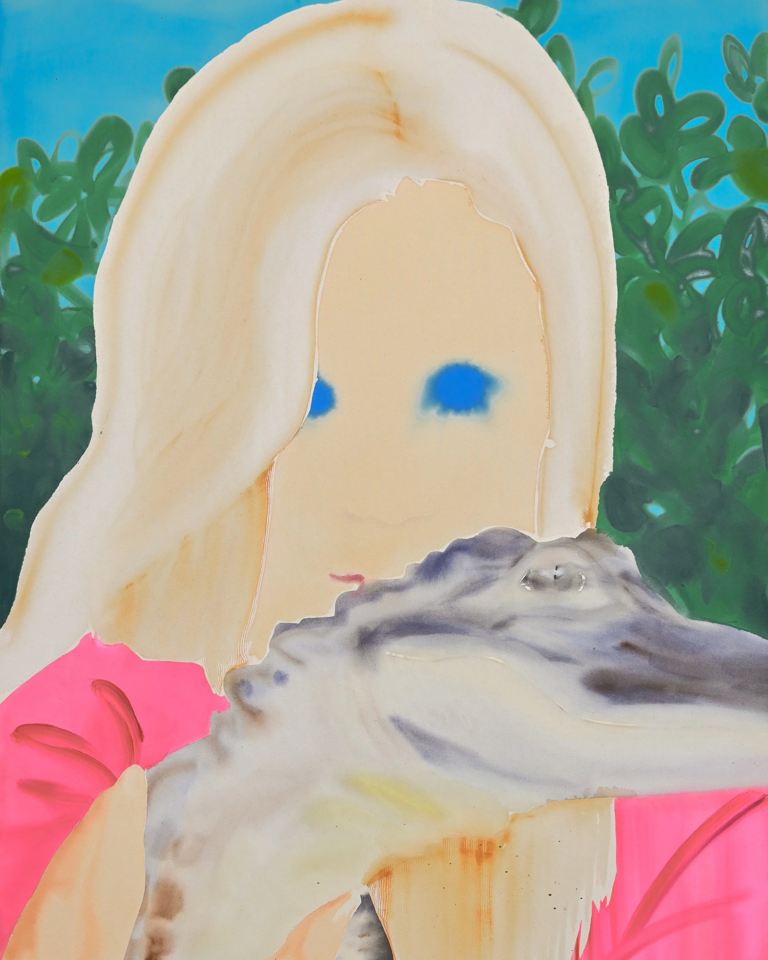  Kiss , 2023
Acrylic and ink on canvas
122 x 96.5 cm | 48 x 38 in