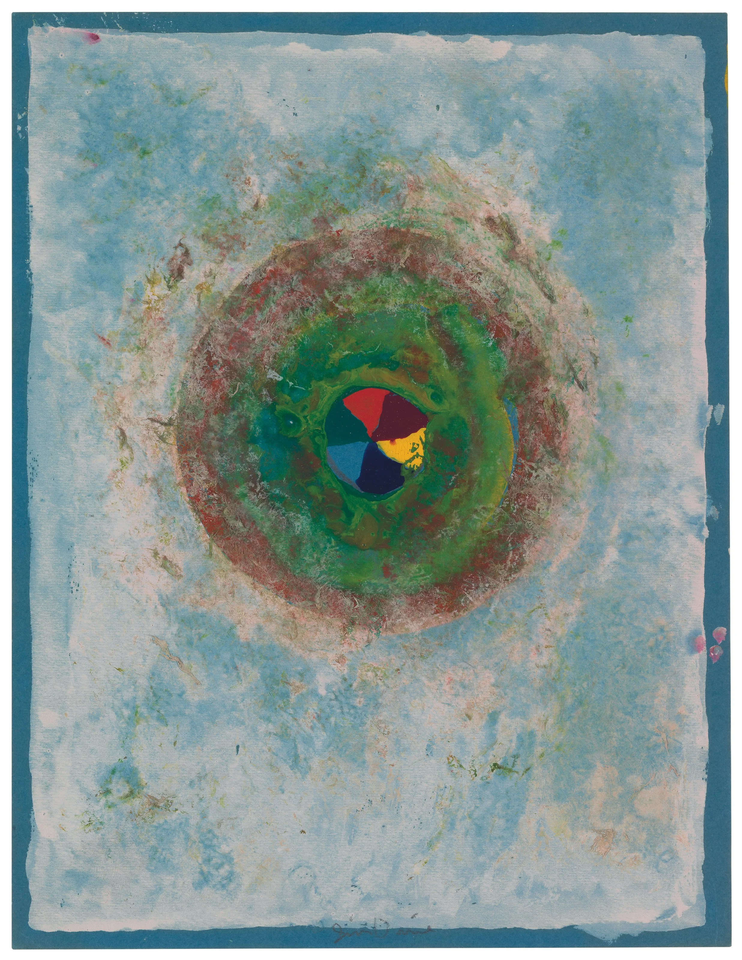  Mandala III , 1961
Oil and gouache on paper 
10 7/8 x 8 3/8 in | 27.62 x 21.27 cm