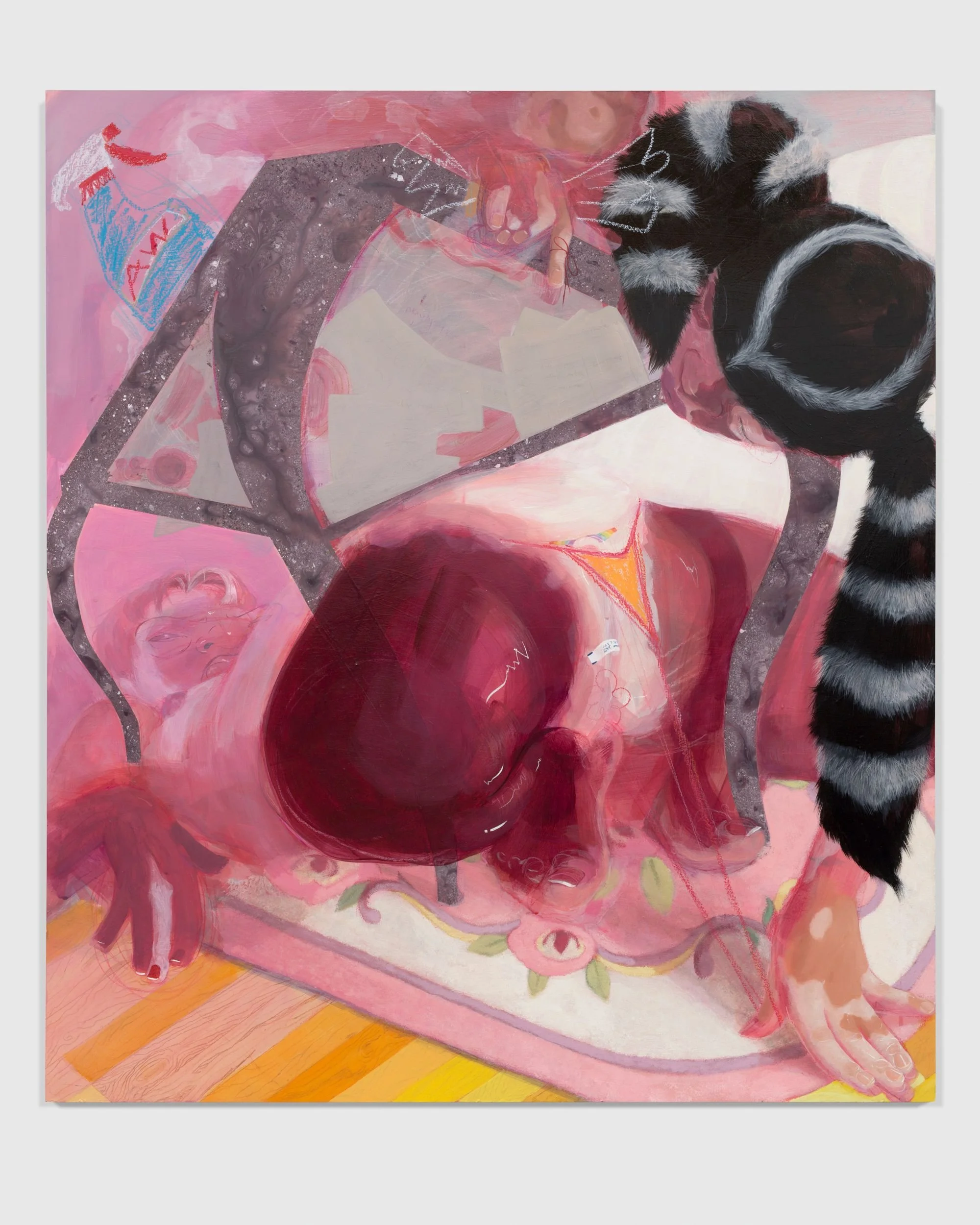  Left on Re(a)d , 2021
Acrylic, oil, and pastel on PVC
91.5 x 81 cm | 36 x 32 in