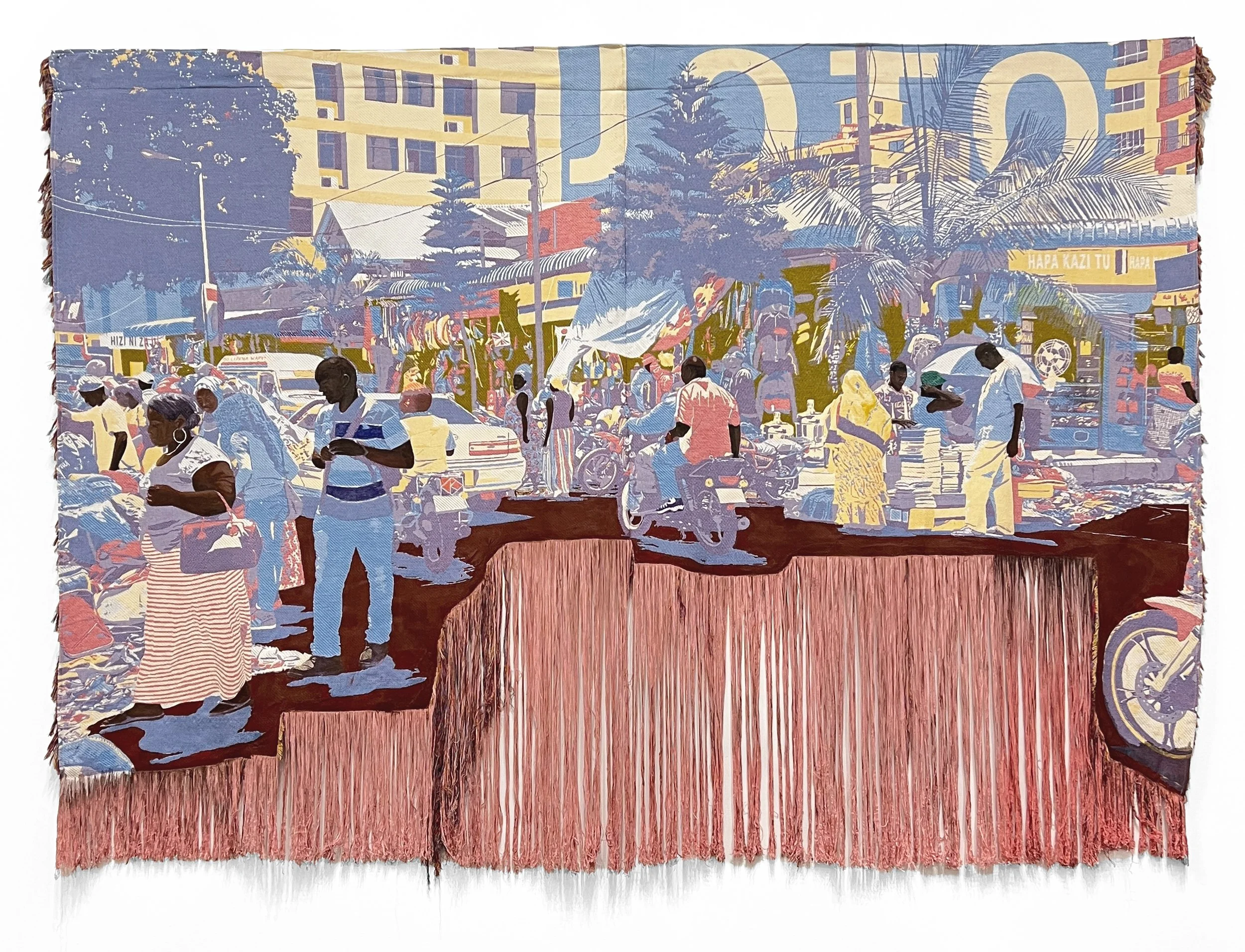  Marketi , 2023 - 2024
Jacquard woven, painted
170 x 234 cm | 67 x 92 in