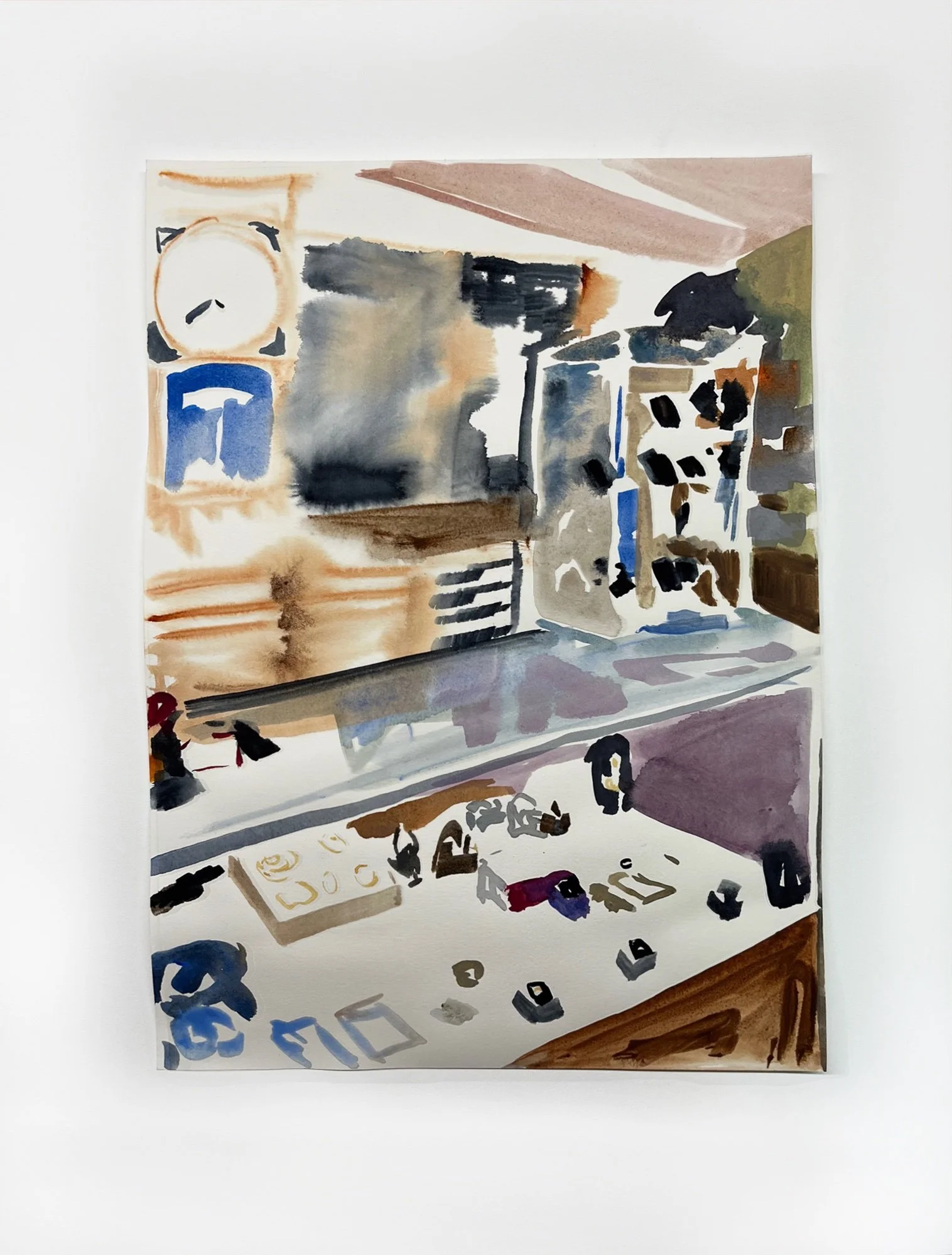 Julia García
 Interior II , 2026
Watercolor on paper
10 x 14 in | 25 x 35.5 cm