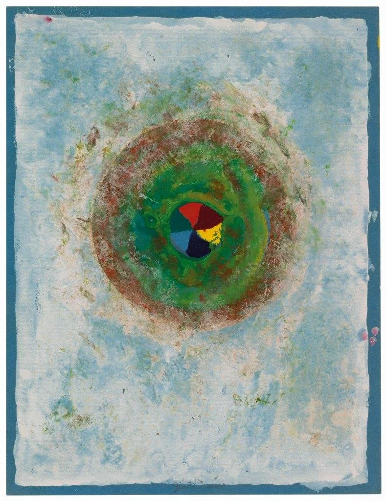  Mandala III , 1961
Oil and gouache on paper 
10 7/8 x 8 3/8 in | 27.62 x 21.27 cm