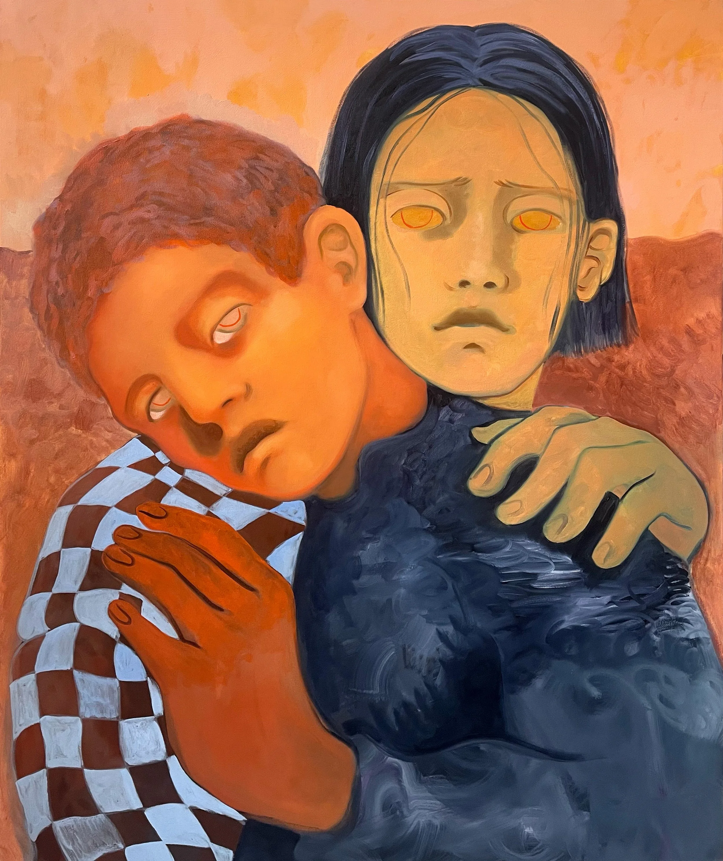  Held On , 2026
Oil on canvas
59 x 47 1/4 in | 150 x 120 cm