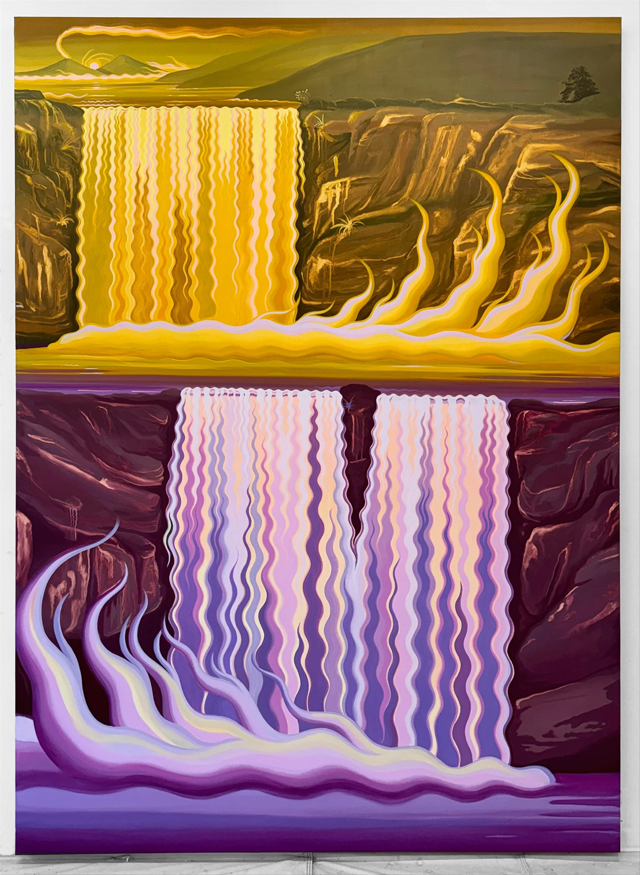  As Above, So Below (Glasgow) , 2024
Oil and acrylic on canvas
84 x 60 in | 213.5 x 152.5 cm