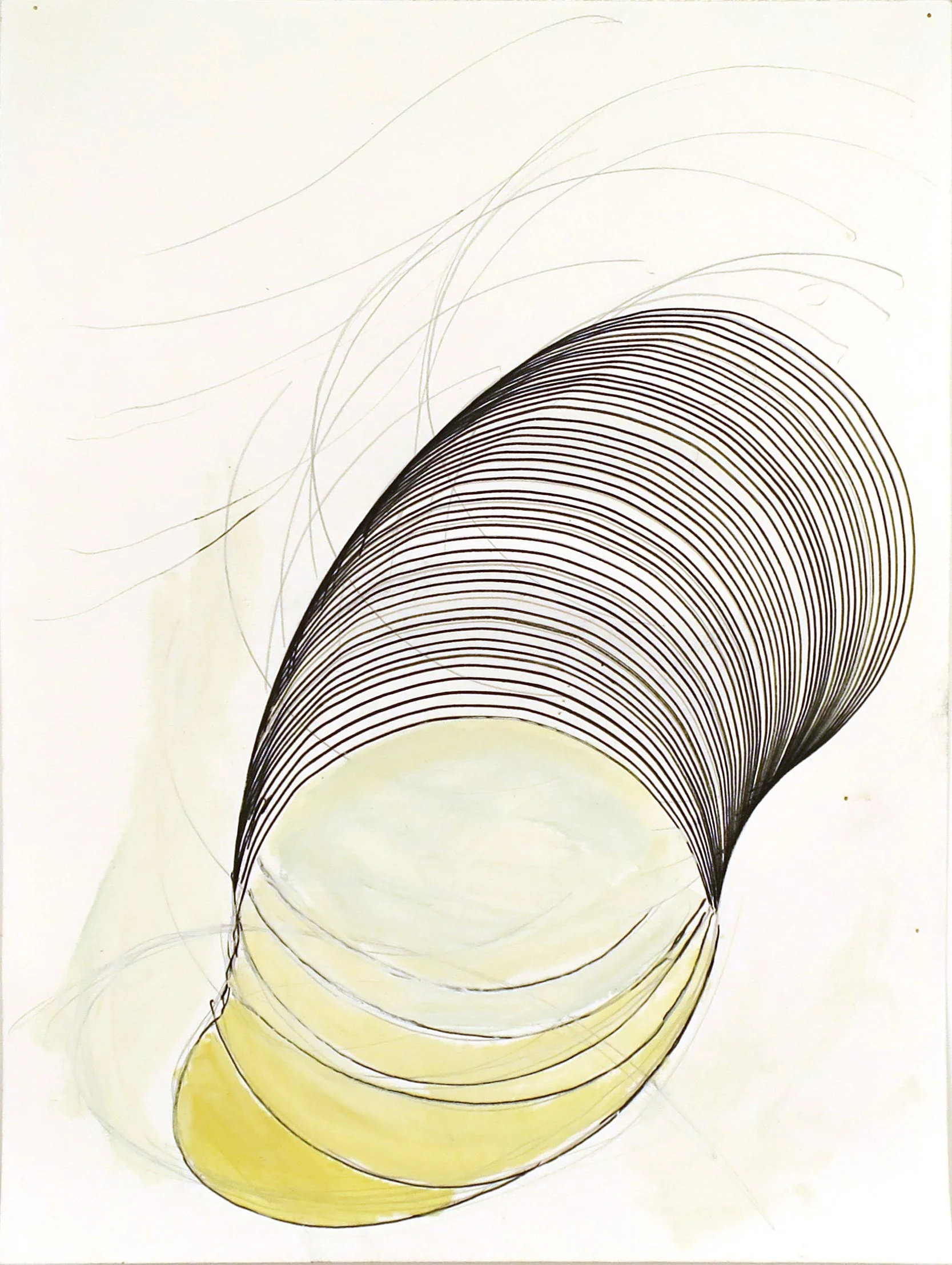  Untitled , 2017
Enamel, graphite, and pen on paper
16 x 12 in | 40.5 x 30.5 cm