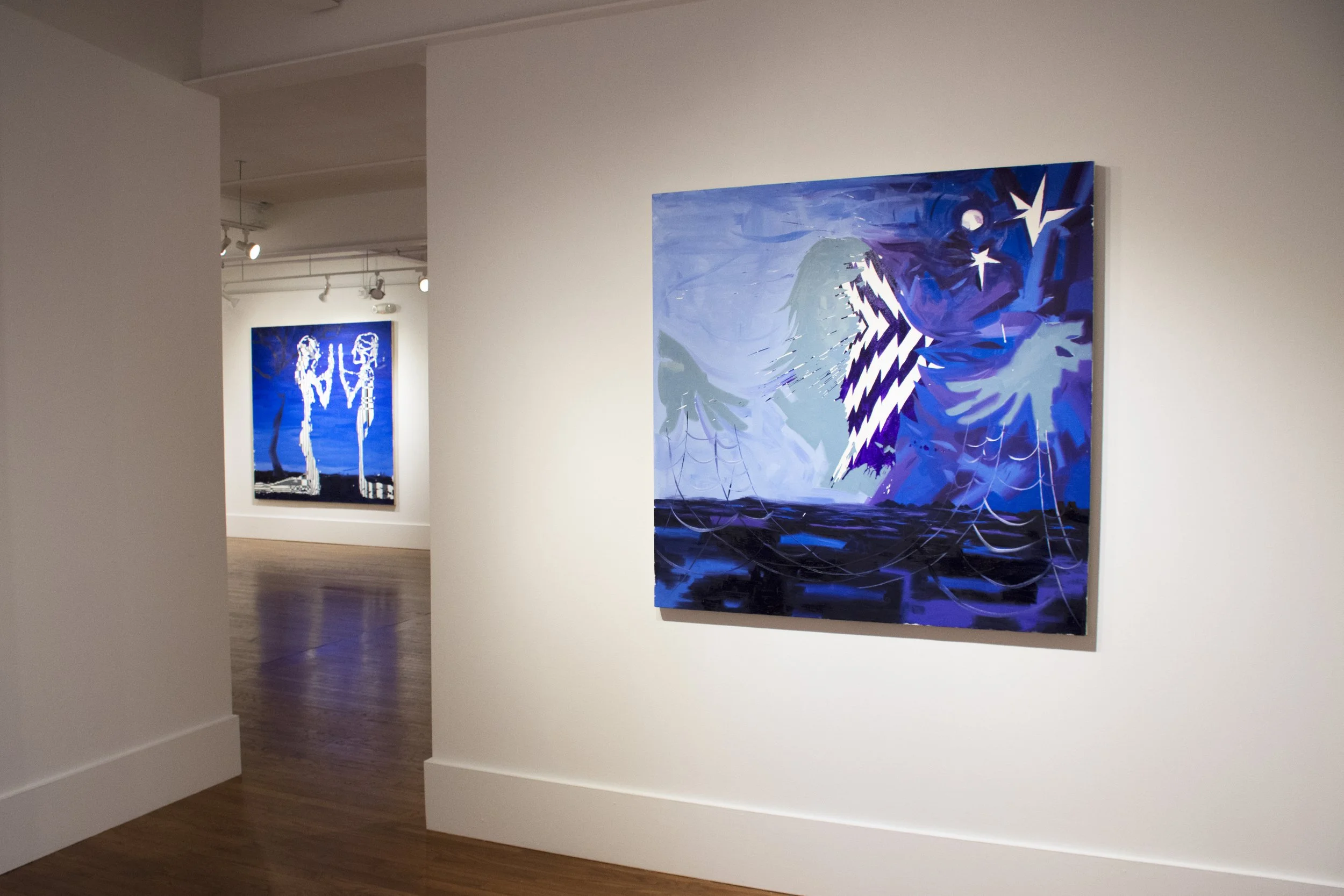 Installation view,  Bluer Than a Sky Weeping Bones , 2016