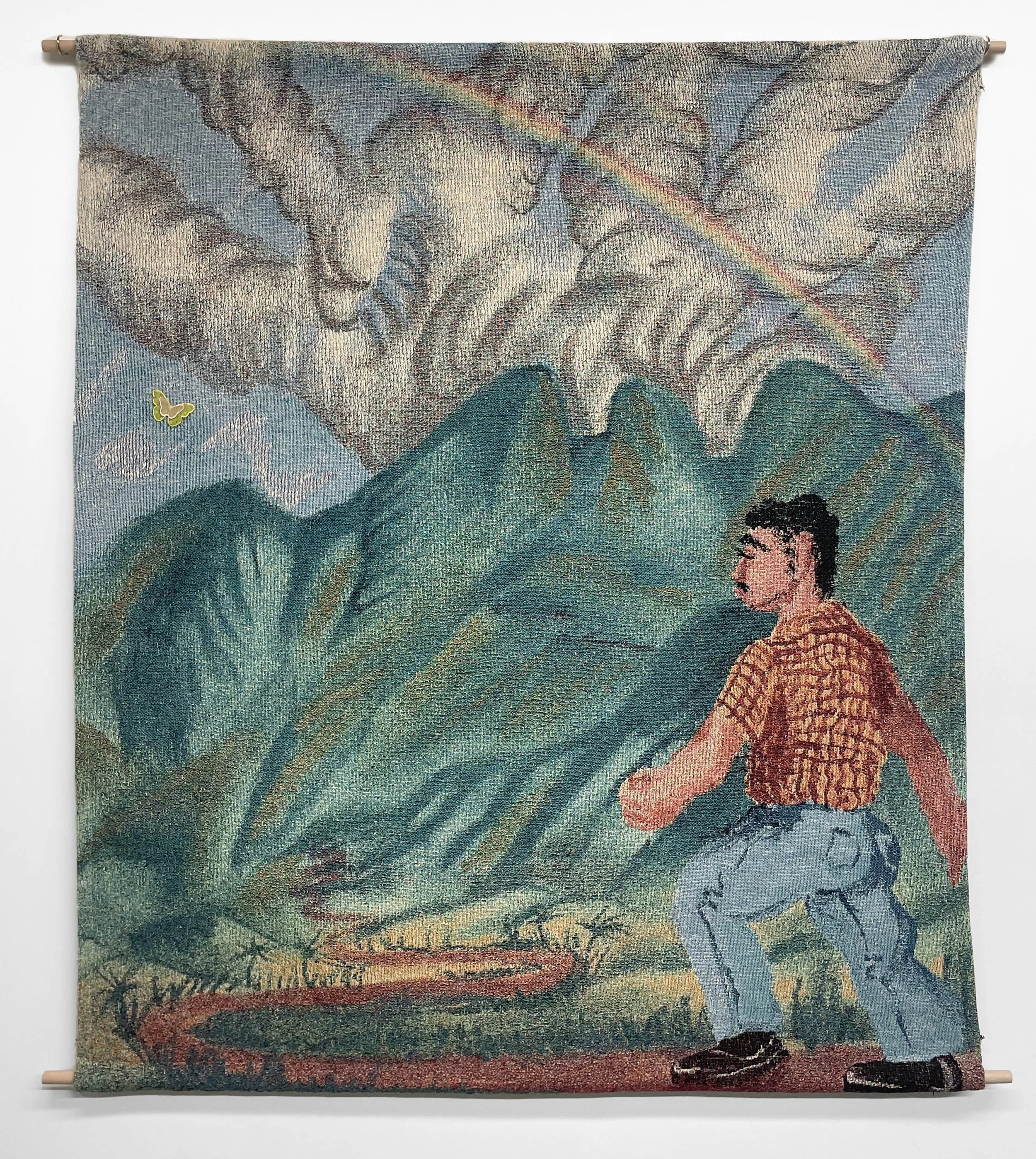  Cielo y Tierra , 2024
Embellishment on Jacquard cotton weave
137 x 112 cm | 54 x 44 in