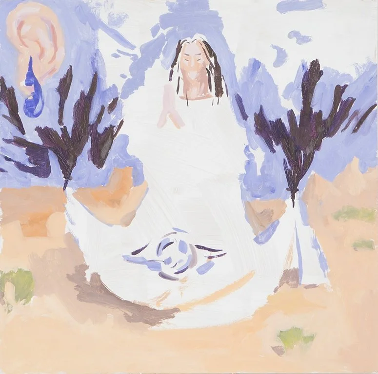 Esteban Cabeza de Baca
 Rosa , 2017
Oil on wood
17 x 17 in | 43 x 43 cm