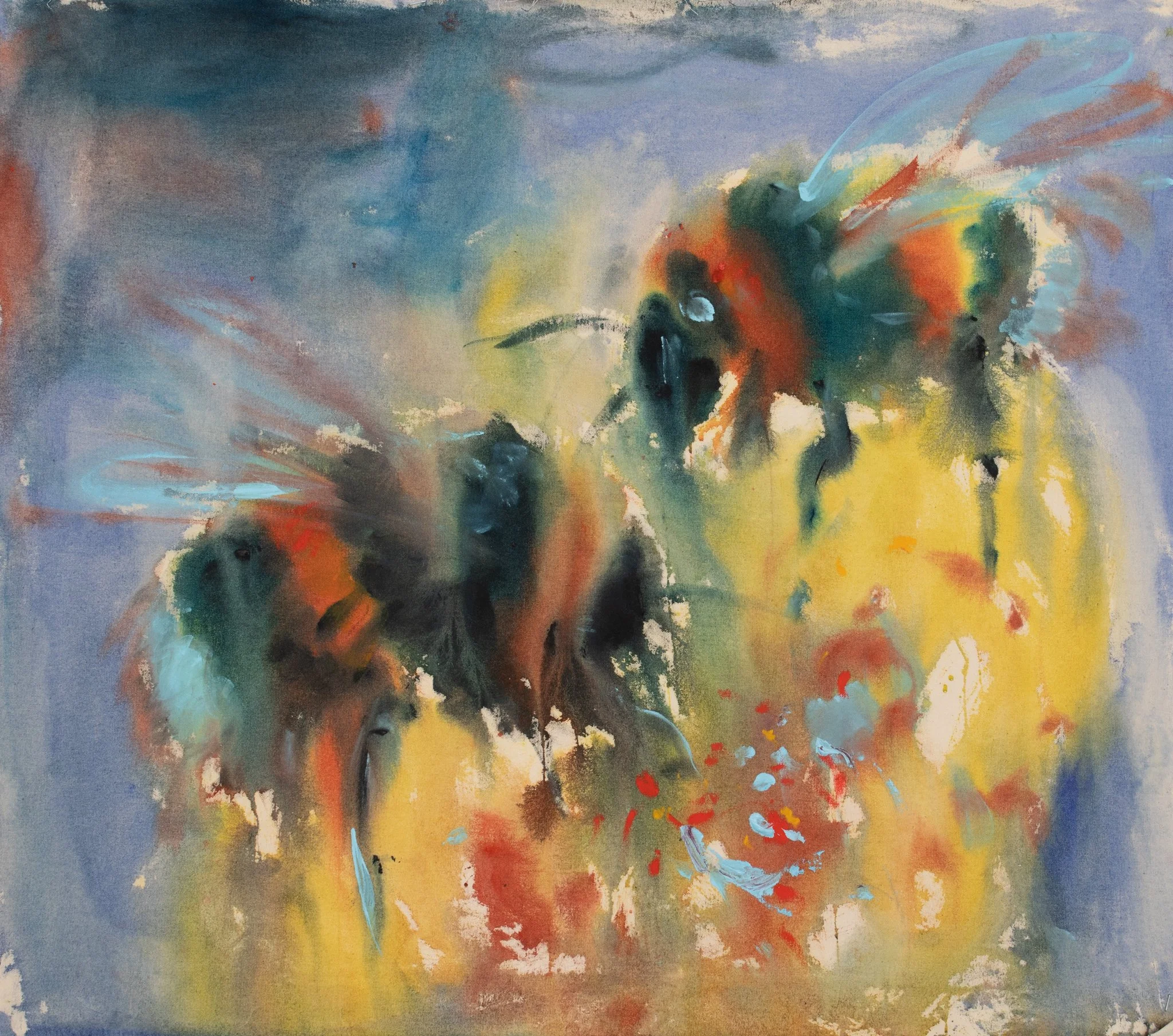  Storm is approaching so suck faster , 2023
Acrylic and oil pastel on canvas
60 x 70 cm | 23 1/2 x 27 1/2 in