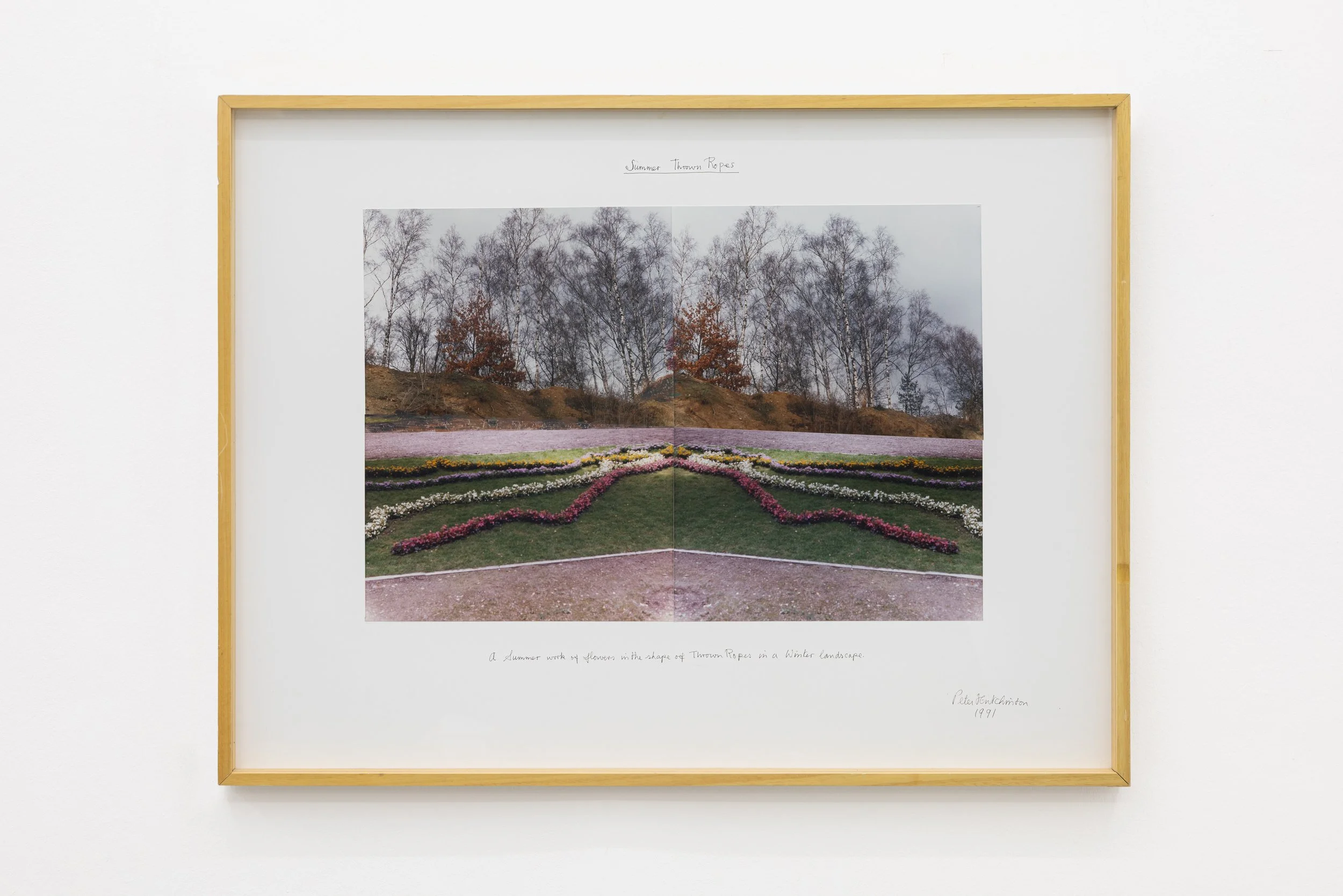  Summer Thrown Ropes , 1991
Photo-collage, ink, text on cardboard
30 3/4 x 40 3/4 in | 78 x 103.5 cm