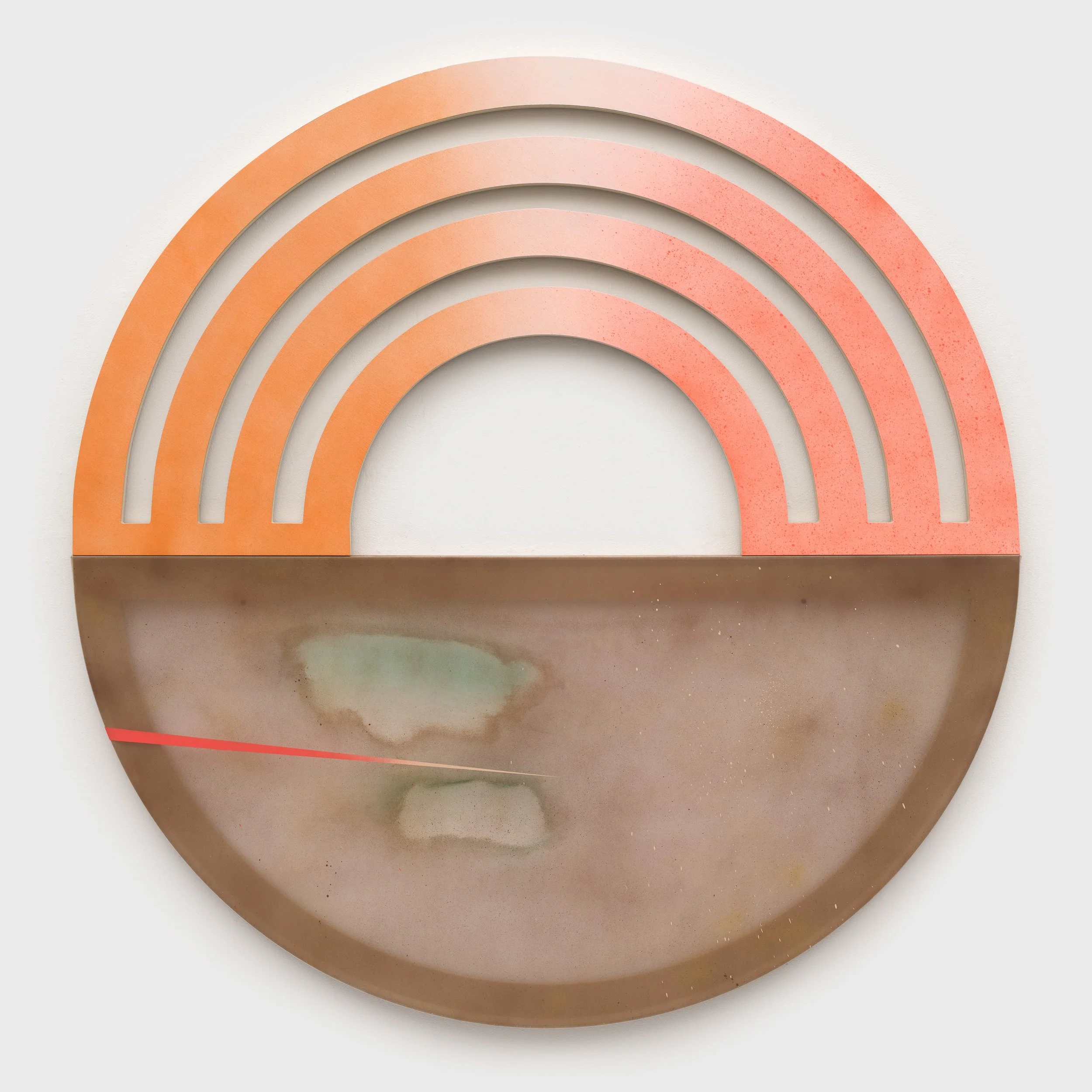  Whole (again) , 2025
Alkyd on marine vinyl, wood
55 1/8 x 54 in | 140 x 137 cm