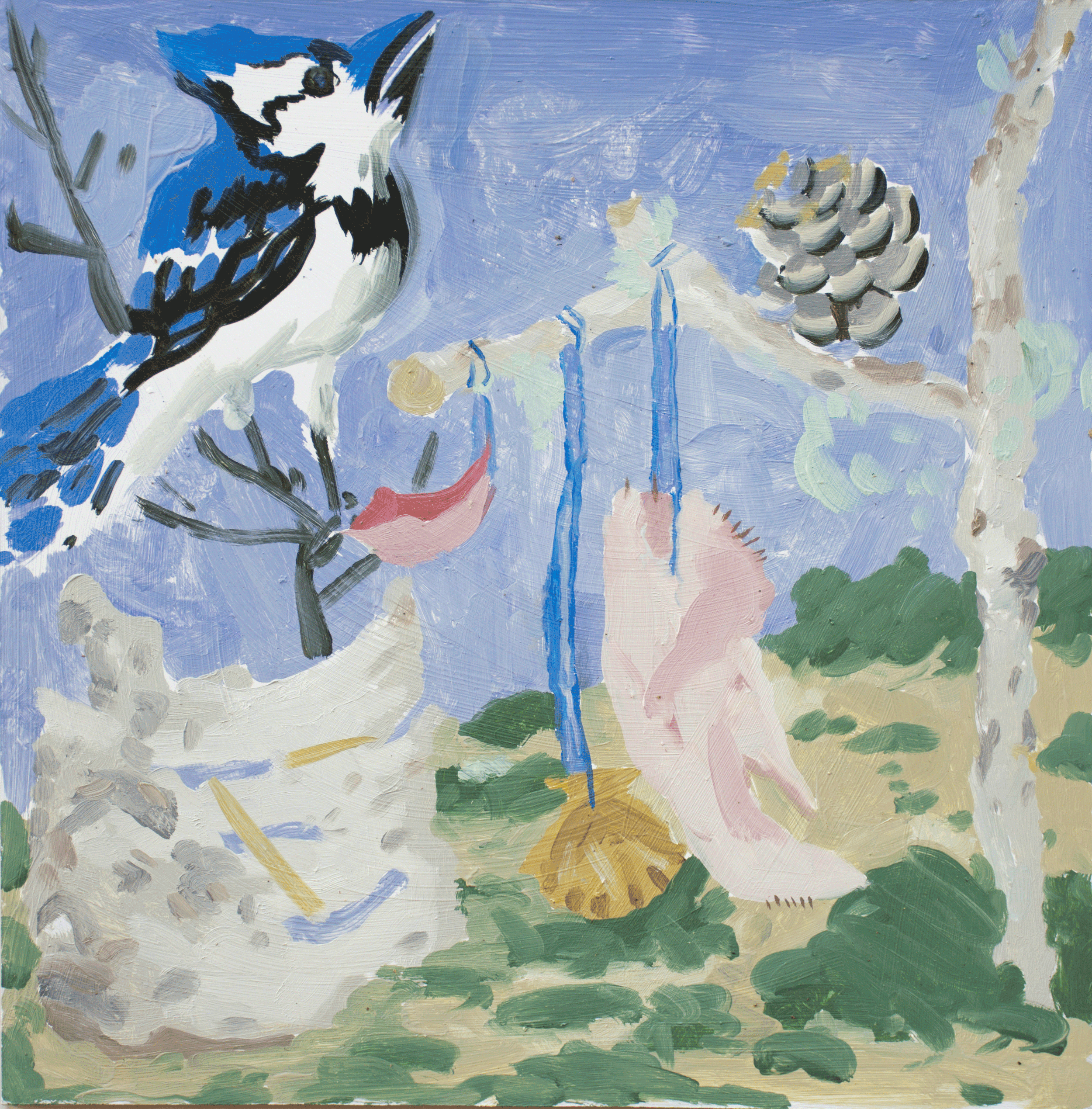 Esteban Cabeza de Baca
 Remains , 2017
Oil on panel
12 x 12 in | 30.5 x 30.5 cm