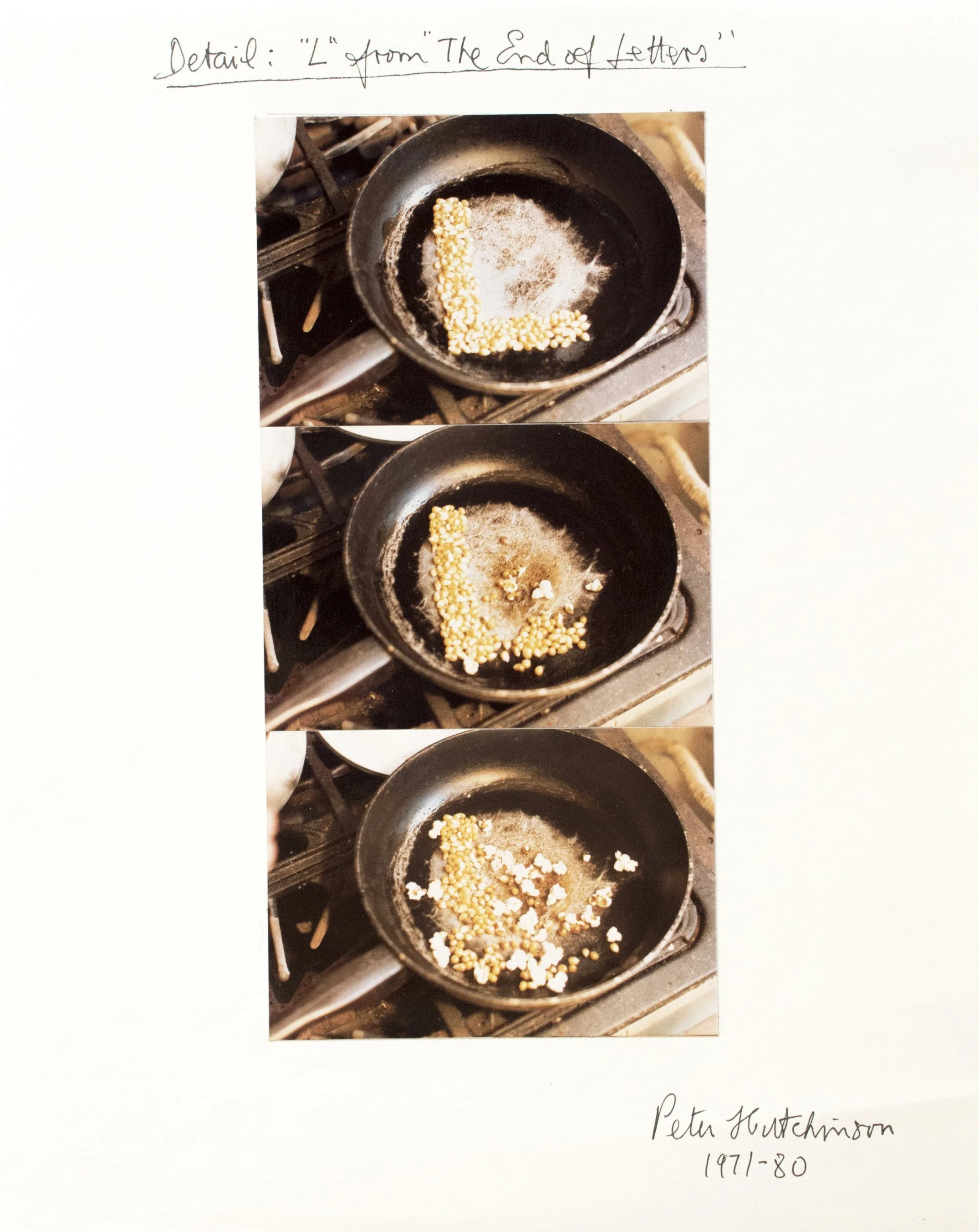  L from The End of Letters , 1971 - 80
Photo-collage, ink, text on cardboard
35 x 28 cm | 13 3/4 x 11 in